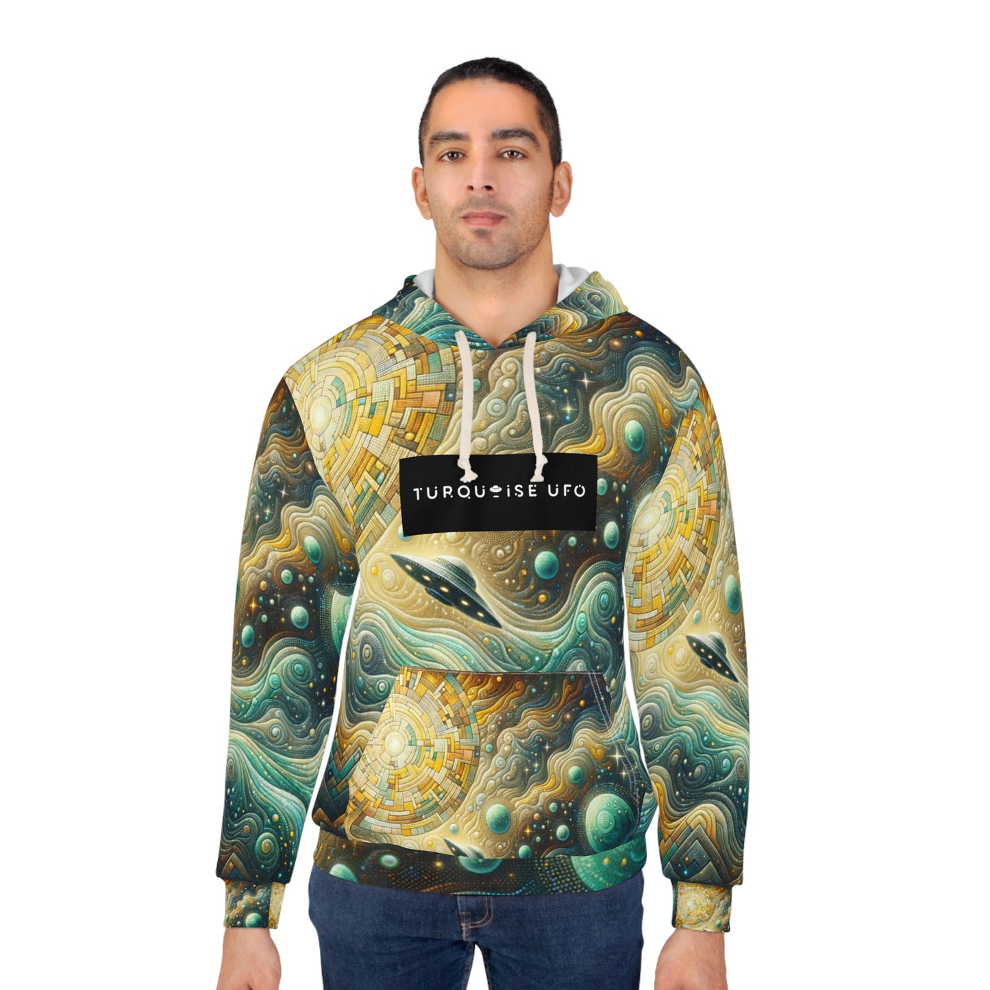 Interstellar Turquoise UFO Hoodie