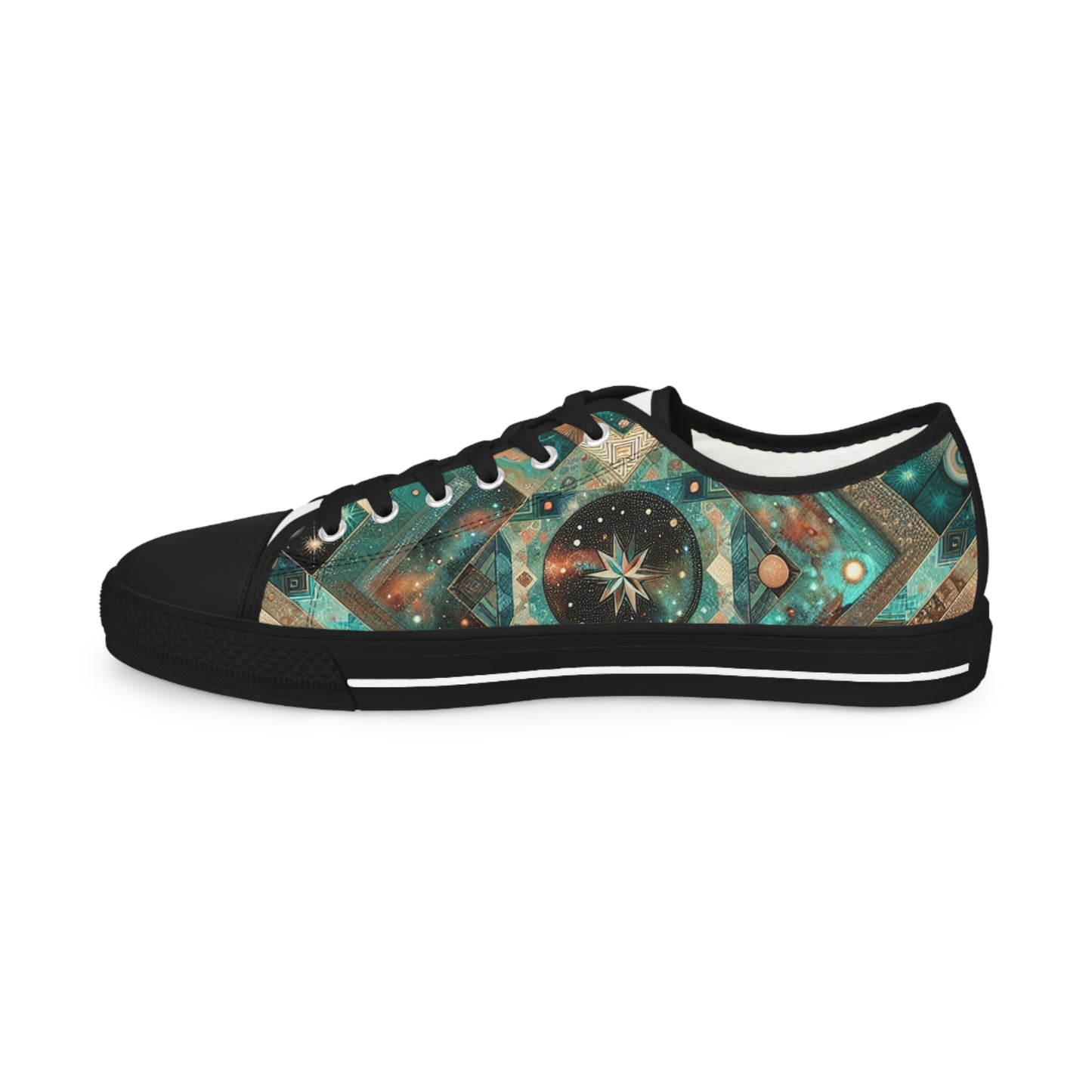 Turquoisian Zephyria - Men's Lowtop Sneakers