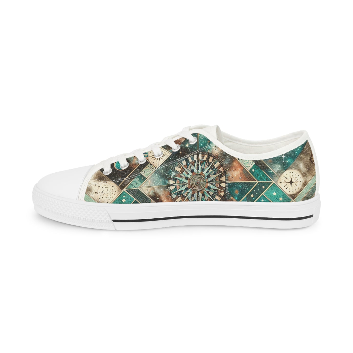 Zircon Turquoisia - Men's Lowtop Sneakers