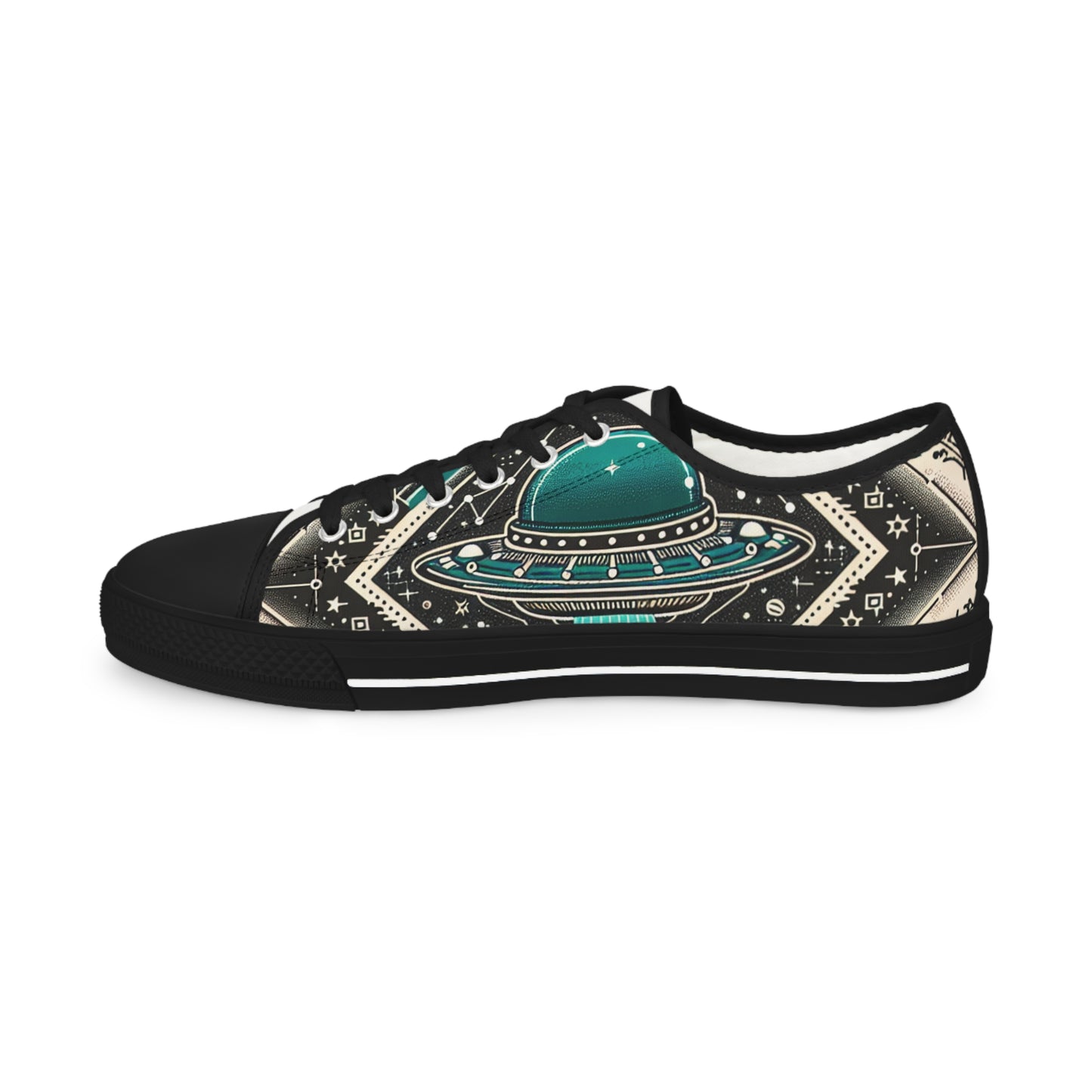 Turquoise Gallaxian - Men's Lowtop Sneakers