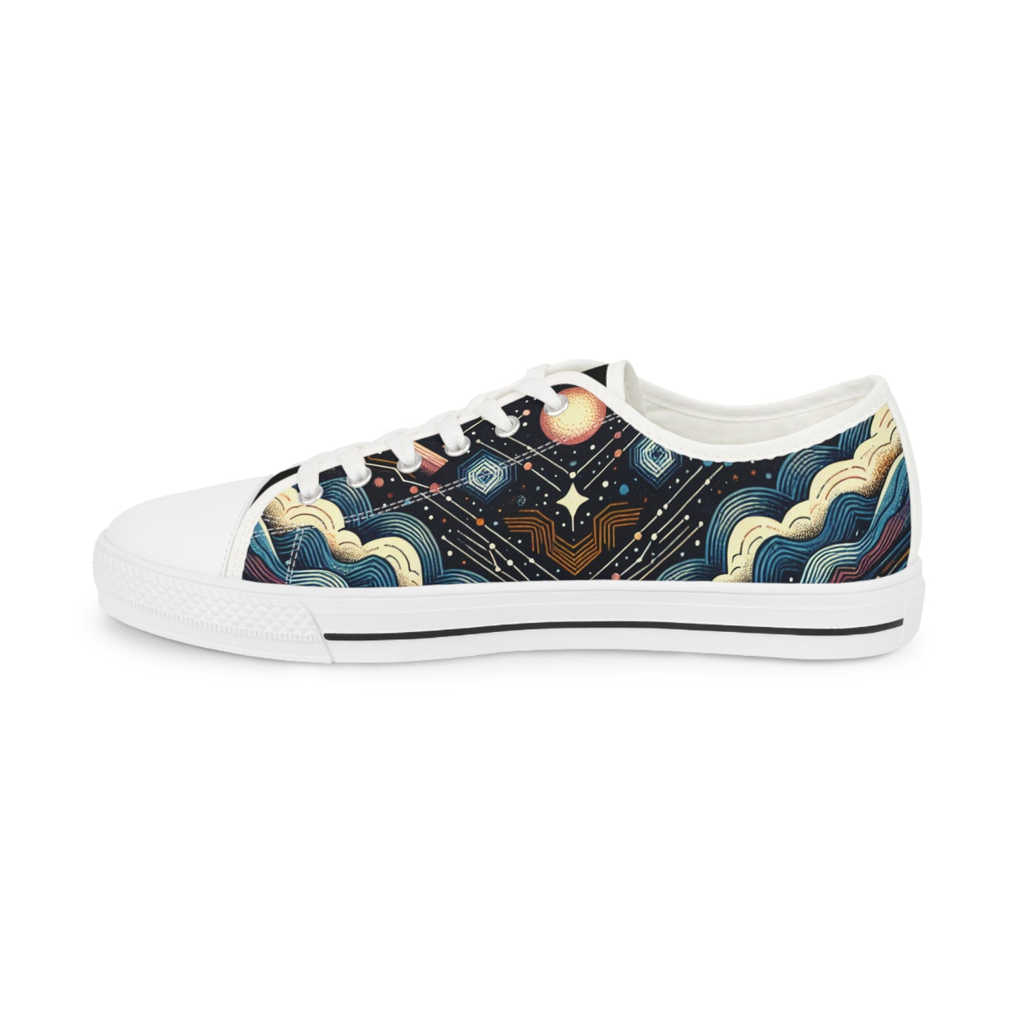 Turq Nebulosa - Men's Lowtop Sneakers