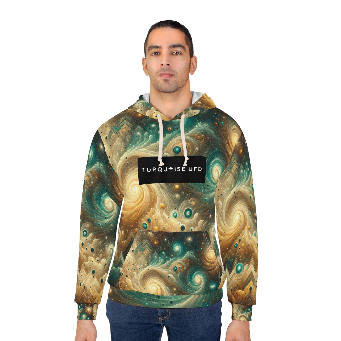 Galaxy UFO Hoodie with Cosmic Patterns