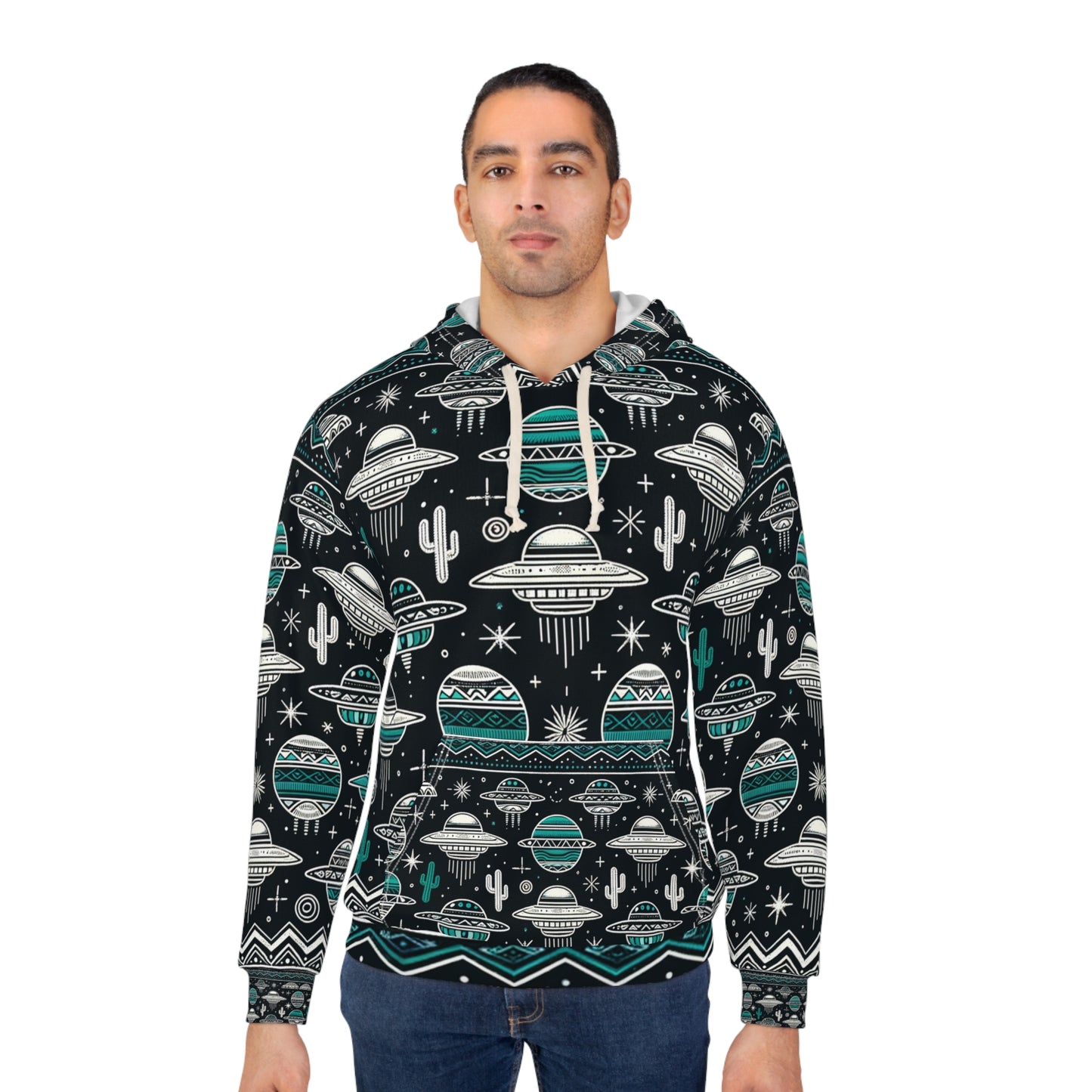 Cosmic Conversations: Telepathic Transmitter Device Hoodie