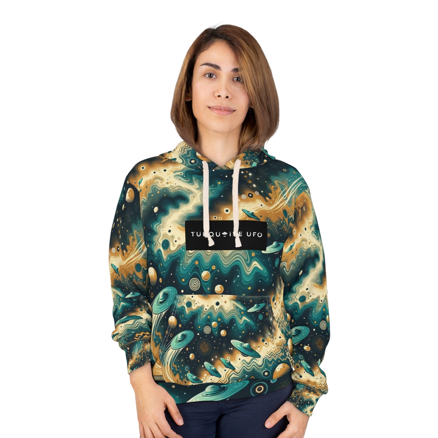 Turquoise UFO Hoodie