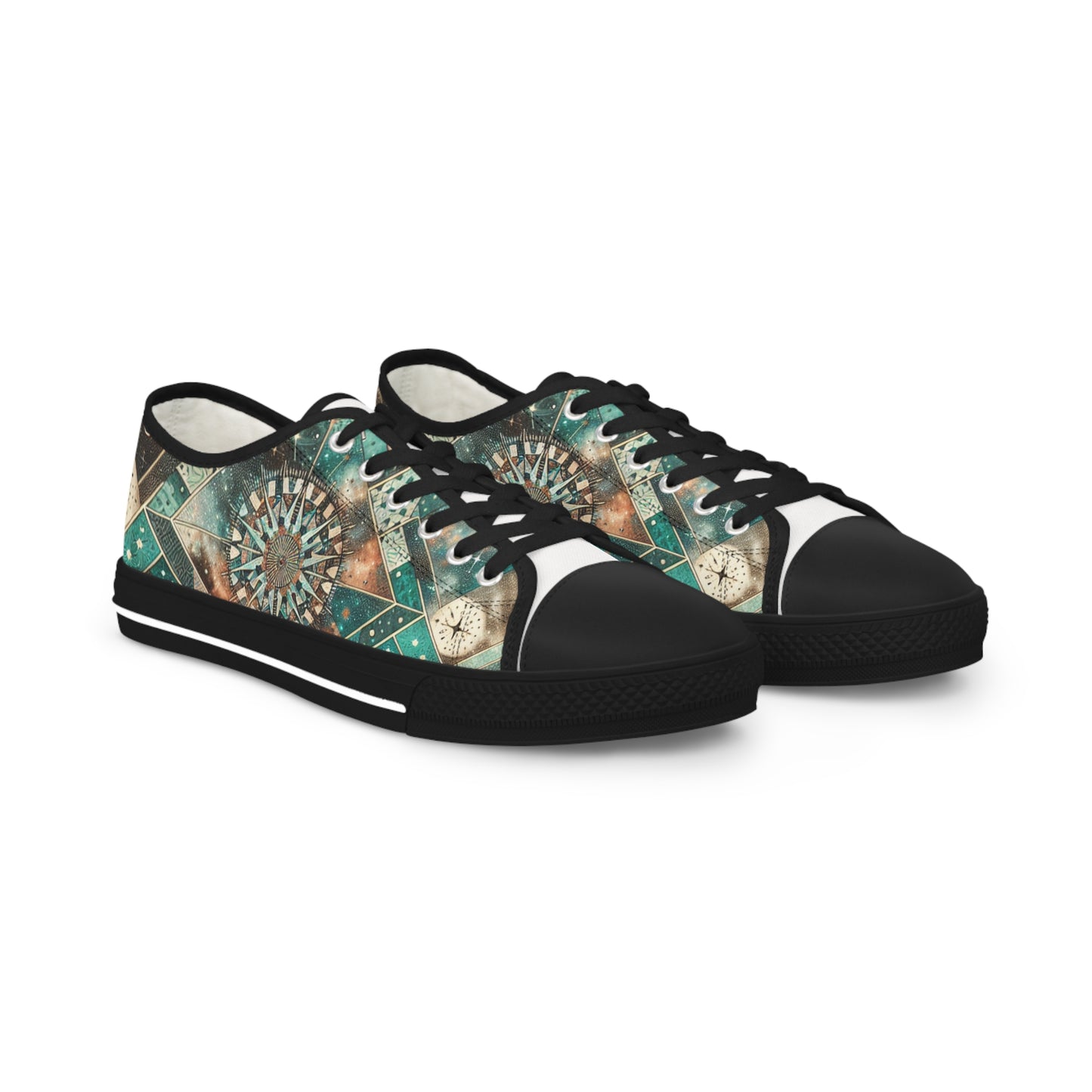 Zircon Turquoisia - Men's Lowtop Sneakers