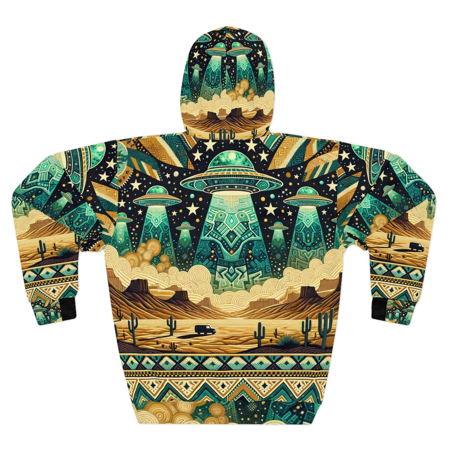 Turquoise UFO Southwestern Hoodie