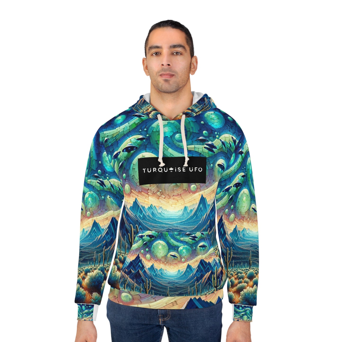 Turquoise UFO Hoodie