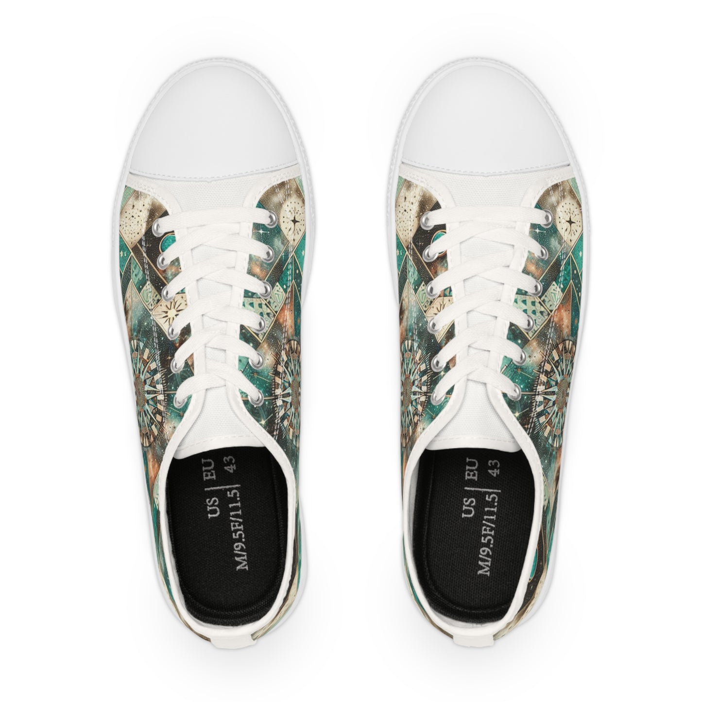 Zircon Turquoisia - Men's Lowtop Sneakers