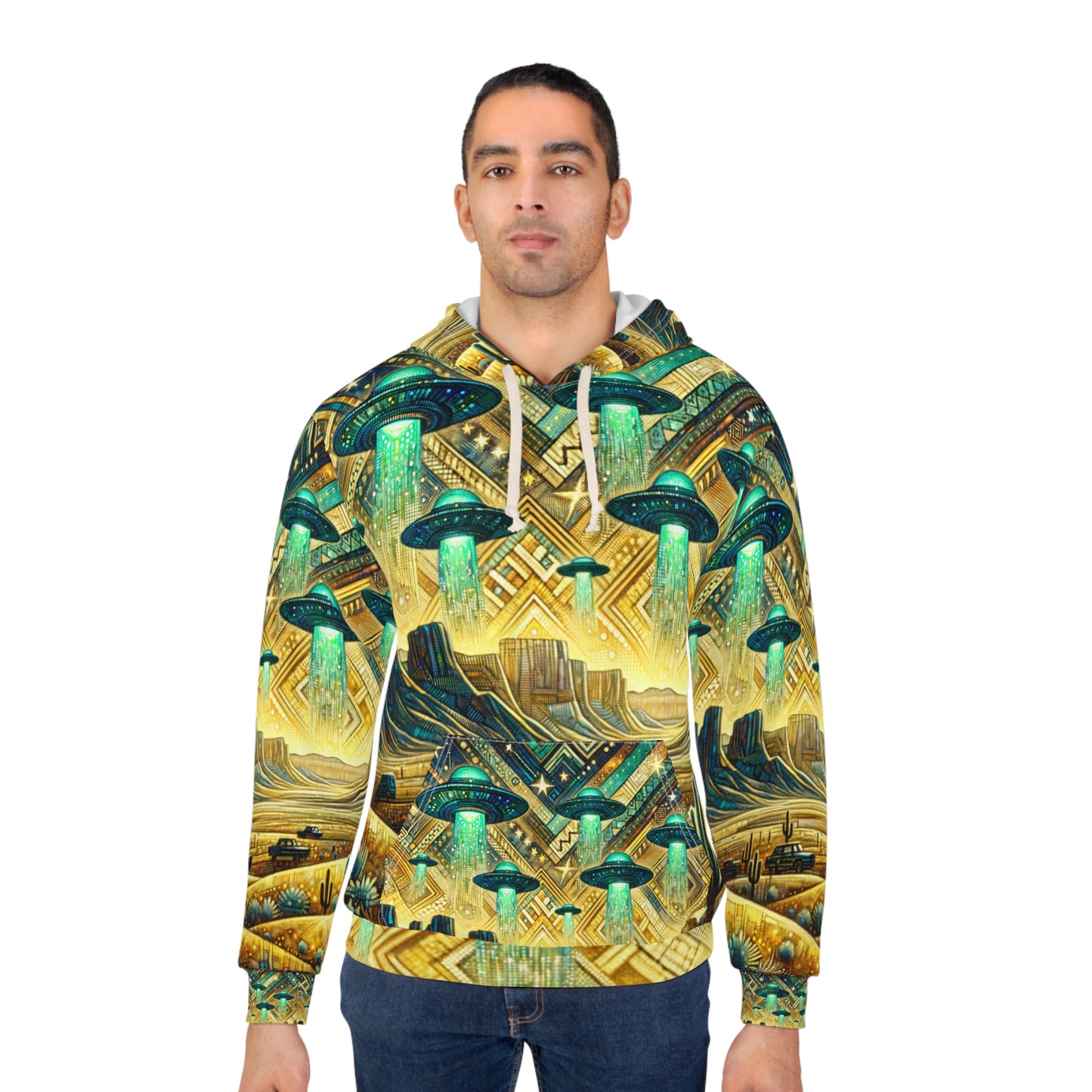 UFO Pullover Hoodie - Desert Southwest Close Encounter Celebration