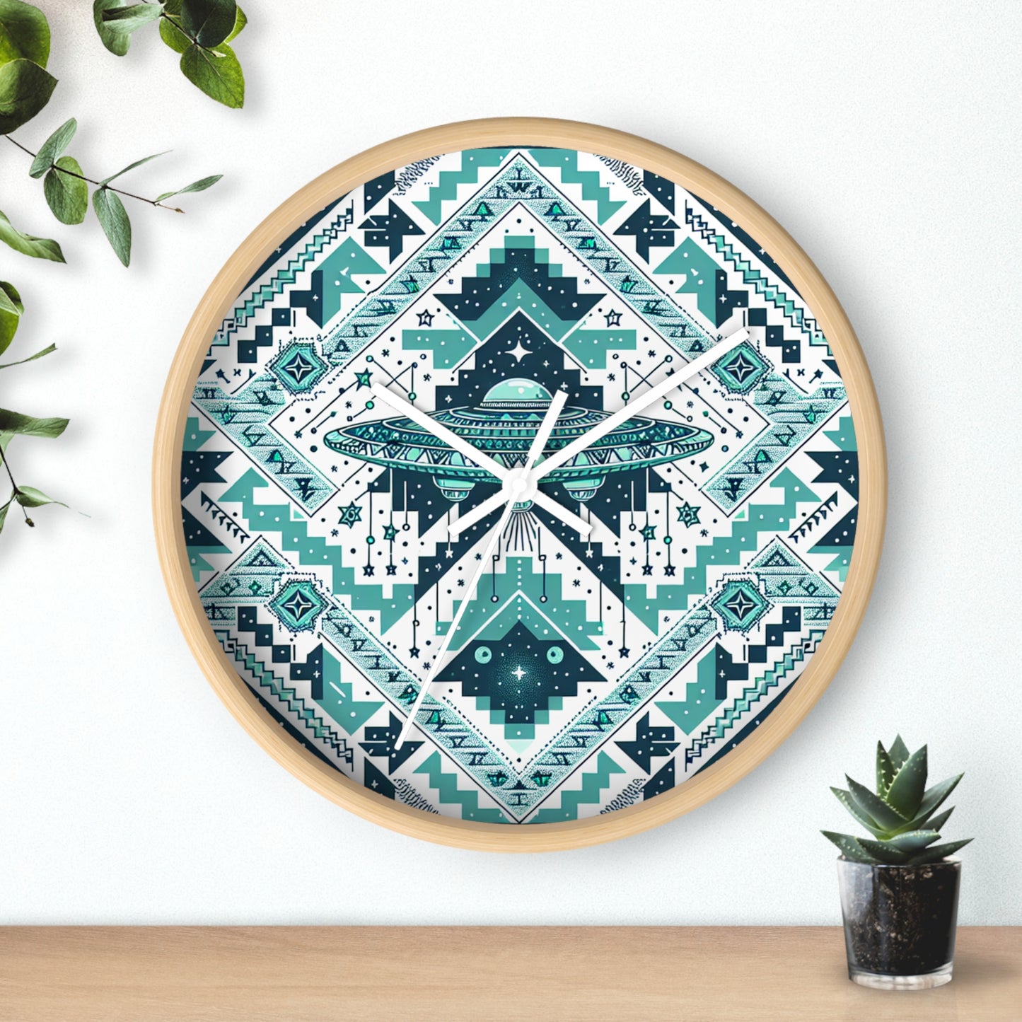 Zephyr Turquoisia - Clock