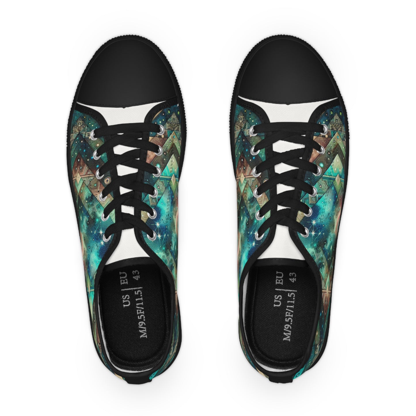 Turq Nebulite - Men's Lowtop Sneakers