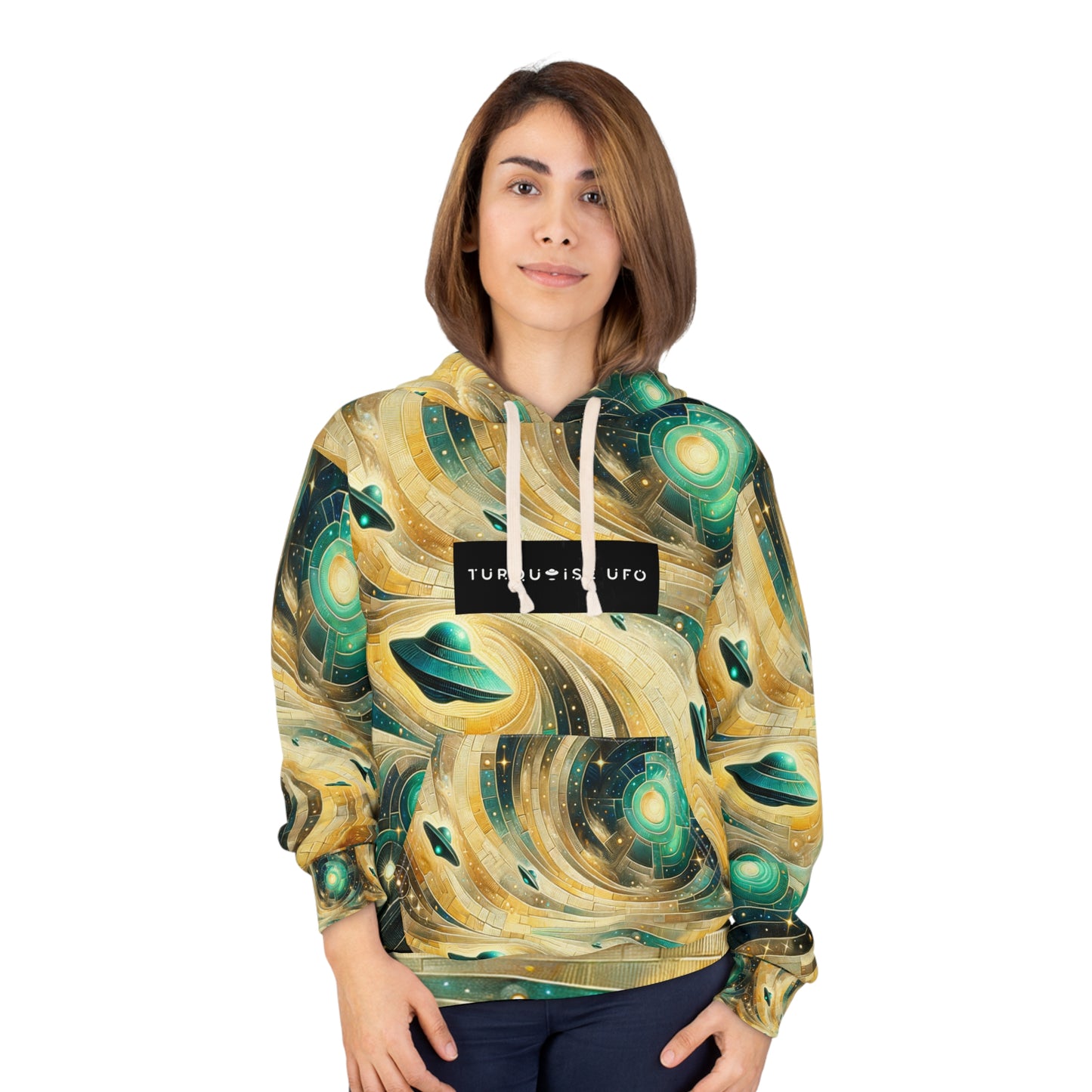 Turquoise UFO Hoodie