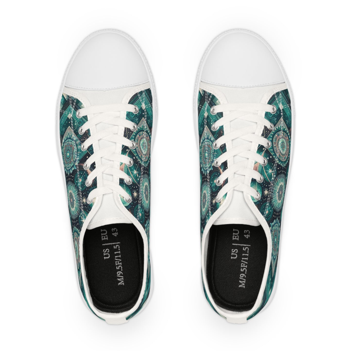 Turquois Nebulite - Men's Lowtop Sneakers