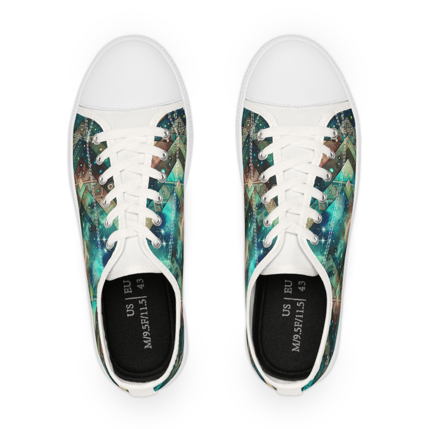 Turq Nebulite - Men's Lowtop Sneakers