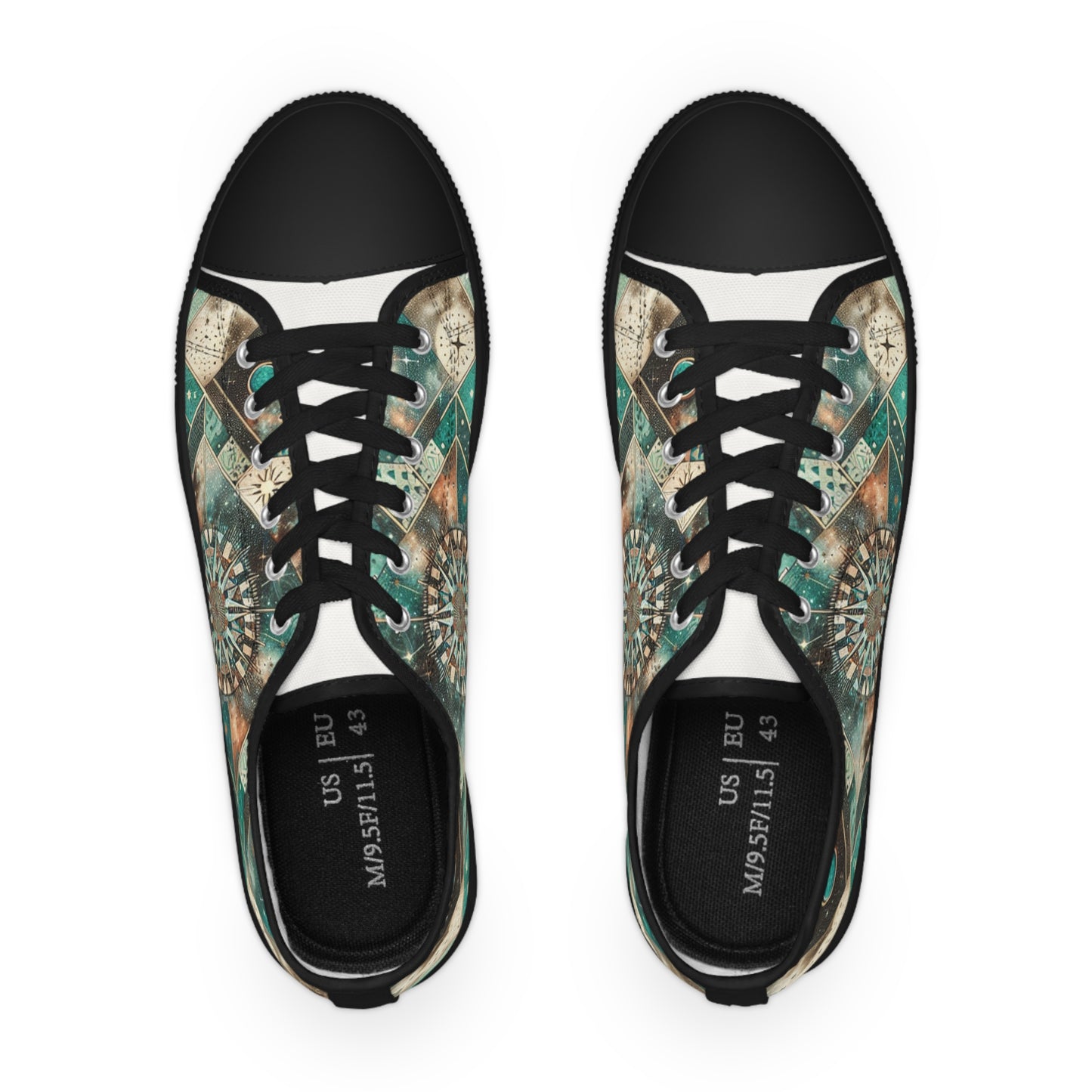 Zircon Turquoisia - Men's Lowtop Sneakers