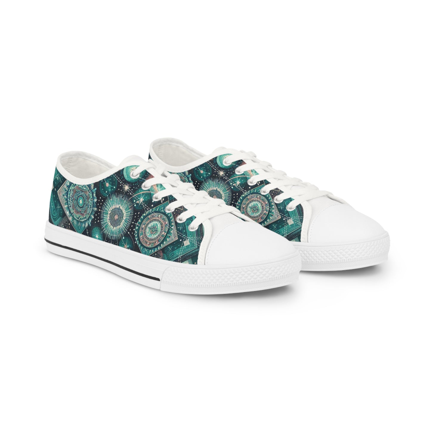 Turquois Nebulite - Men's Lowtop Sneakers