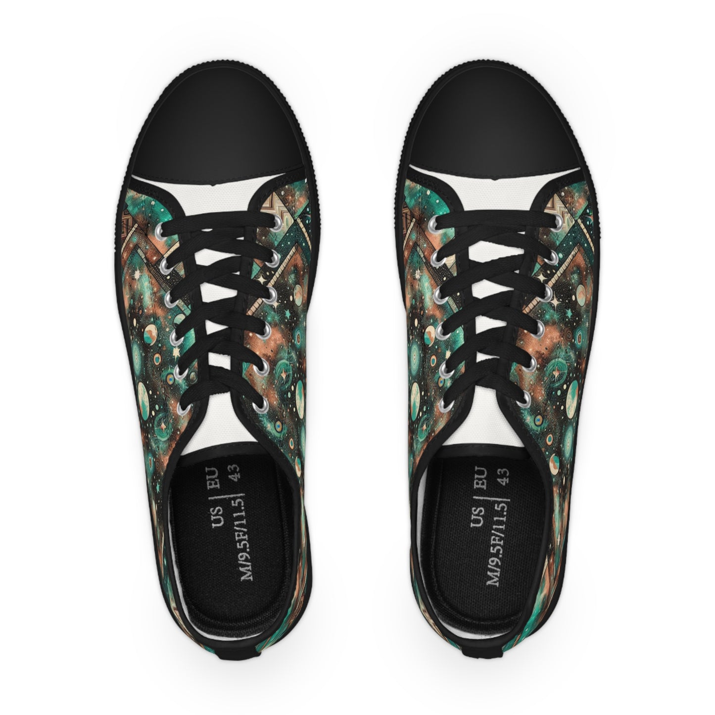 Turq Nebulon - Men's Lowtop Sneakers