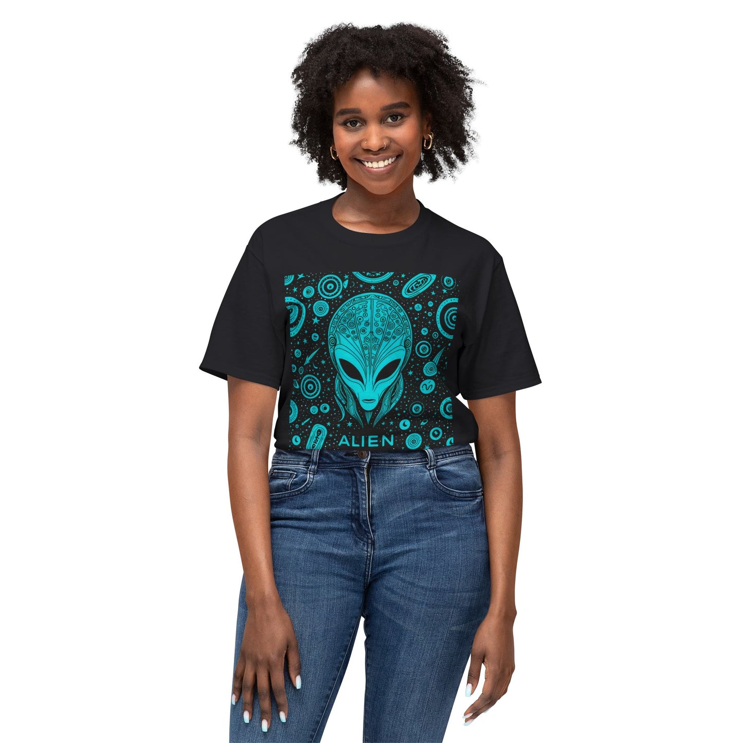 Alien Graphic Unisex T-Shirt - Cosmic Vibes for Space Enthusiasts