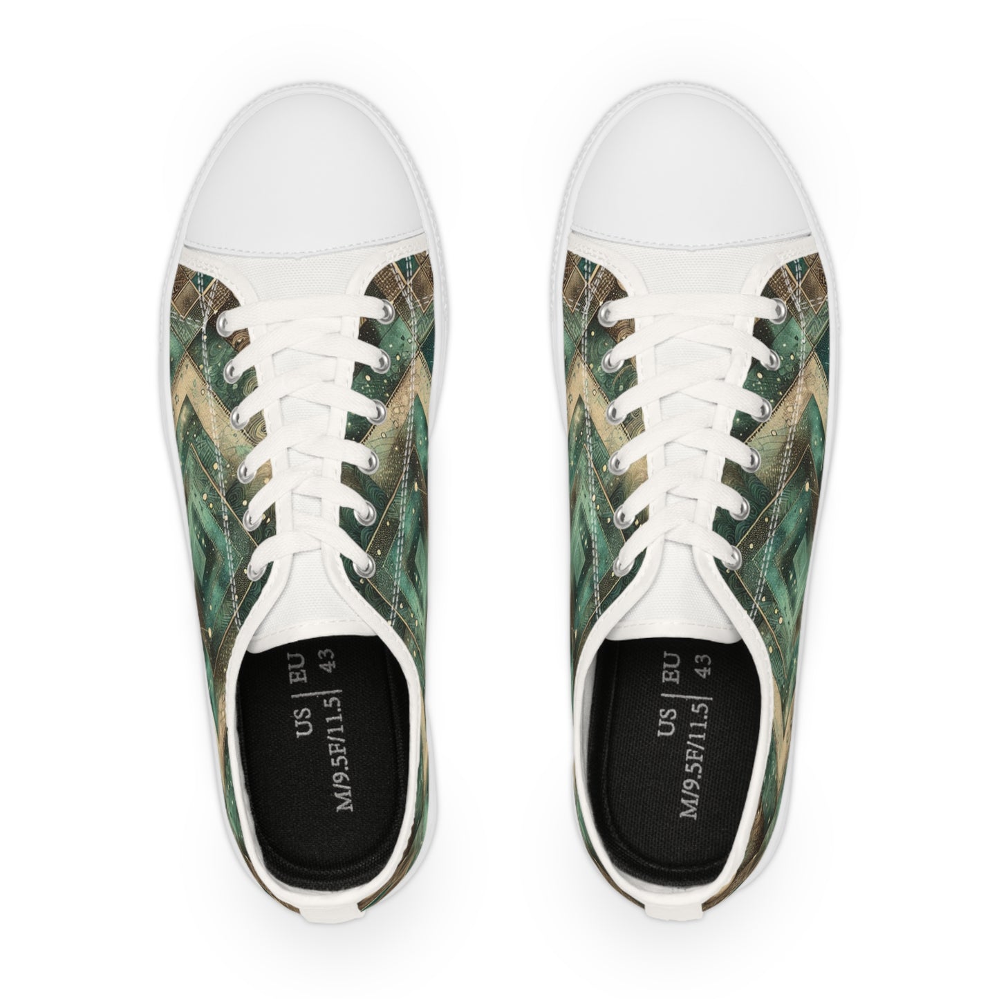 Turq Nebulae - Men's Lowtop Sneakers