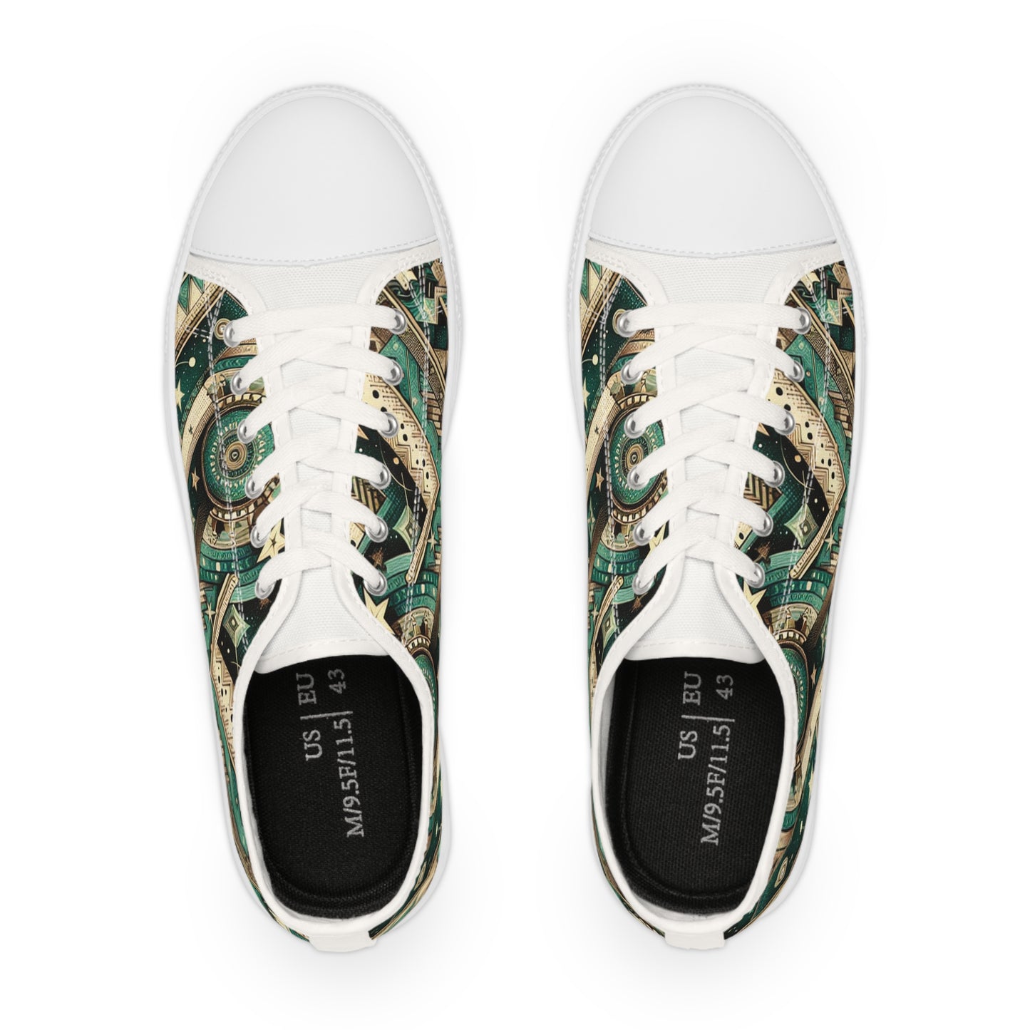 Turq Nebulois - Men's Lowtop Sneakers