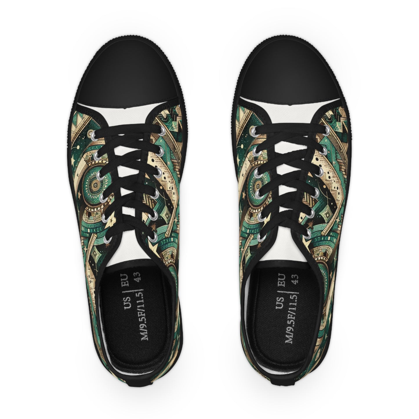 Turq Nebulois - Men's Lowtop Sneakers