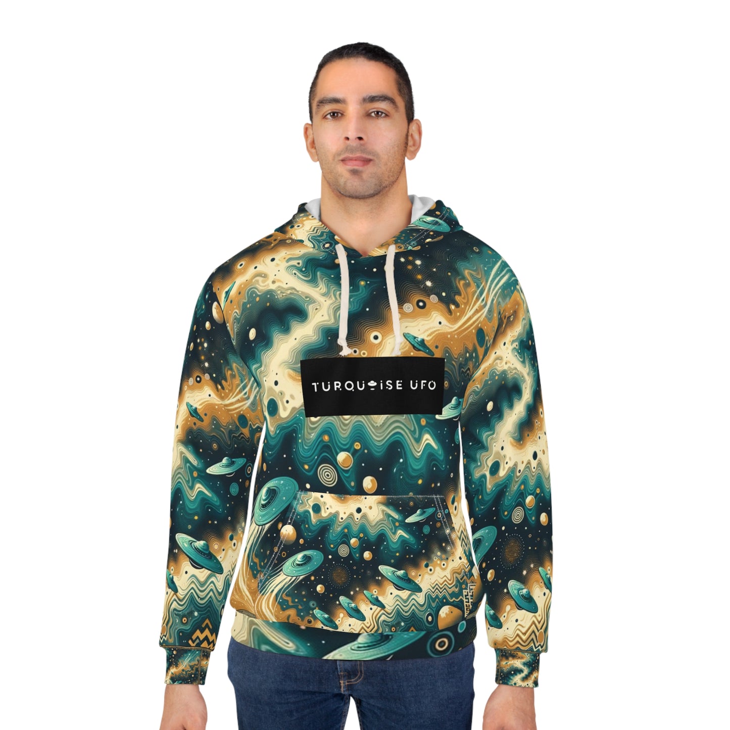Turquoise UFO Hoodie