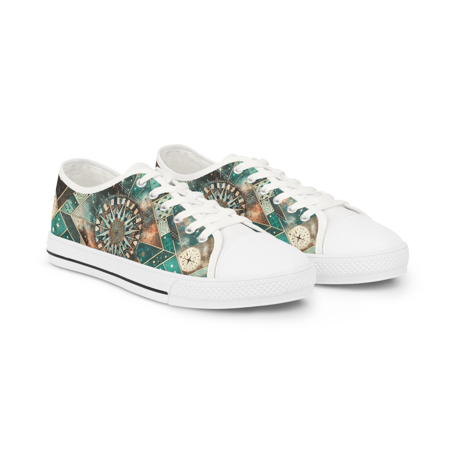 Zircon Turquoisia - Men's Lowtop Sneakers