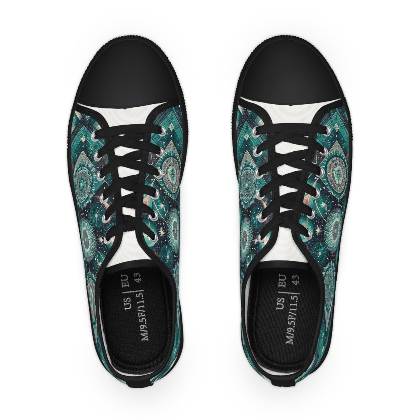 Turquois Nebulite - Men's Lowtop Sneakers