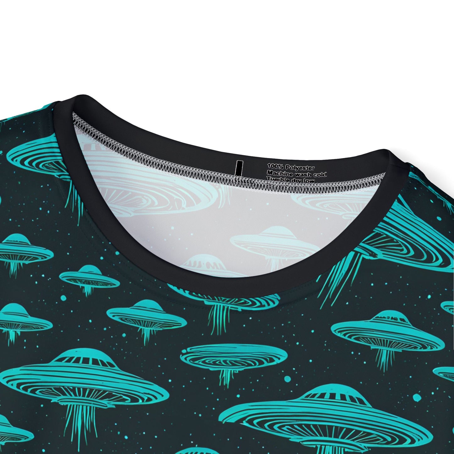 Men's UFO Print Sports Jersey - Perfect for Gamers and Sci-Fi Fans