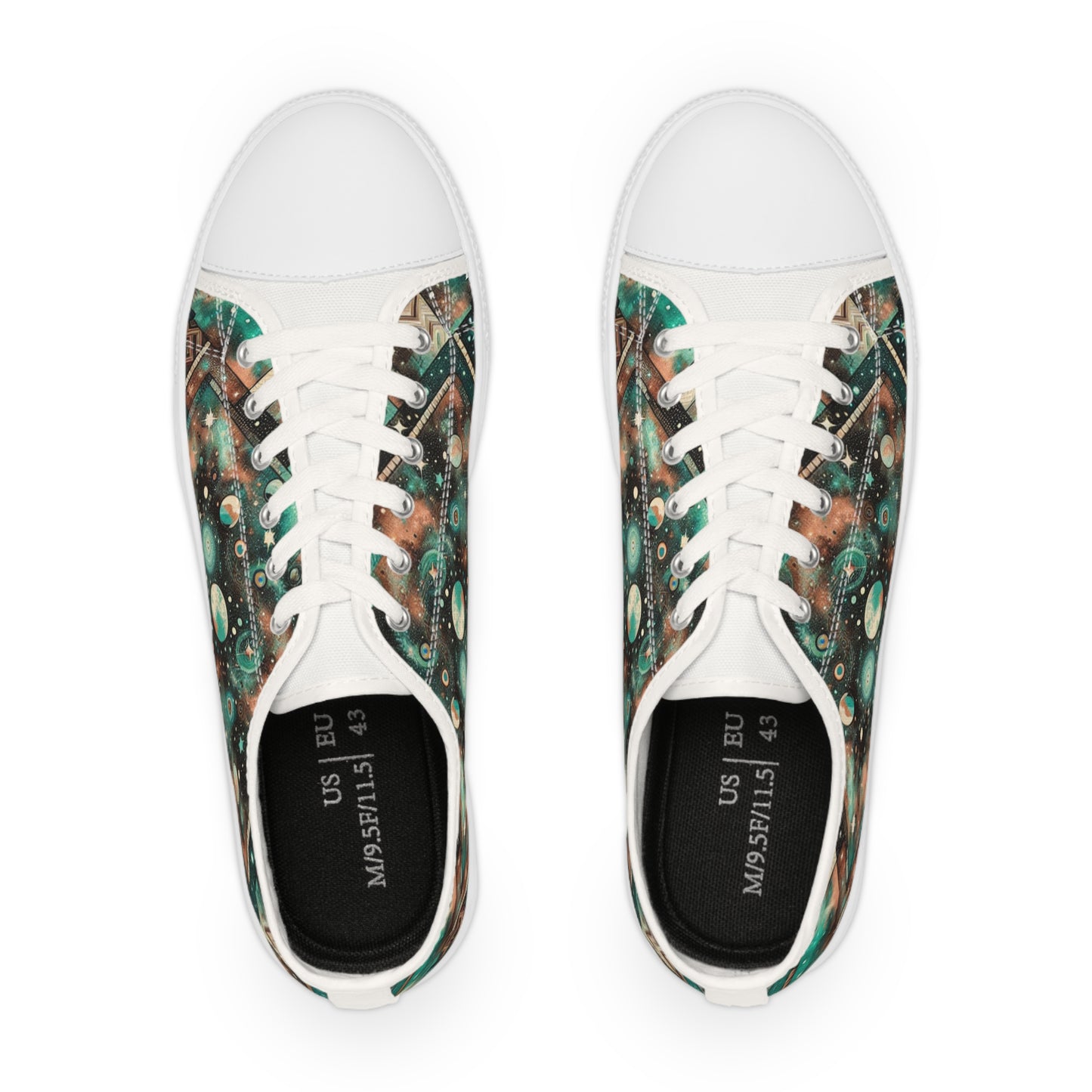 Turq Nebulon - Men's Lowtop Sneakers