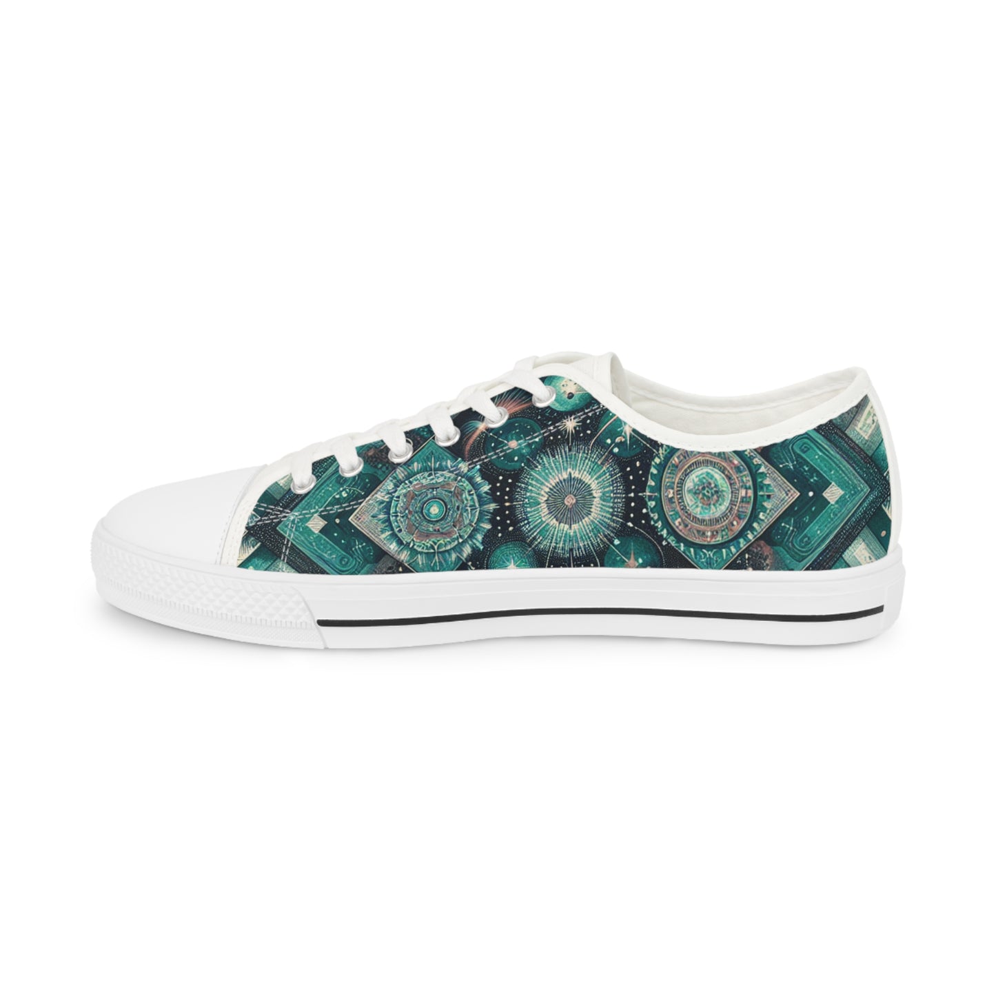 Turquois Nebulite - Men's Lowtop Sneakers