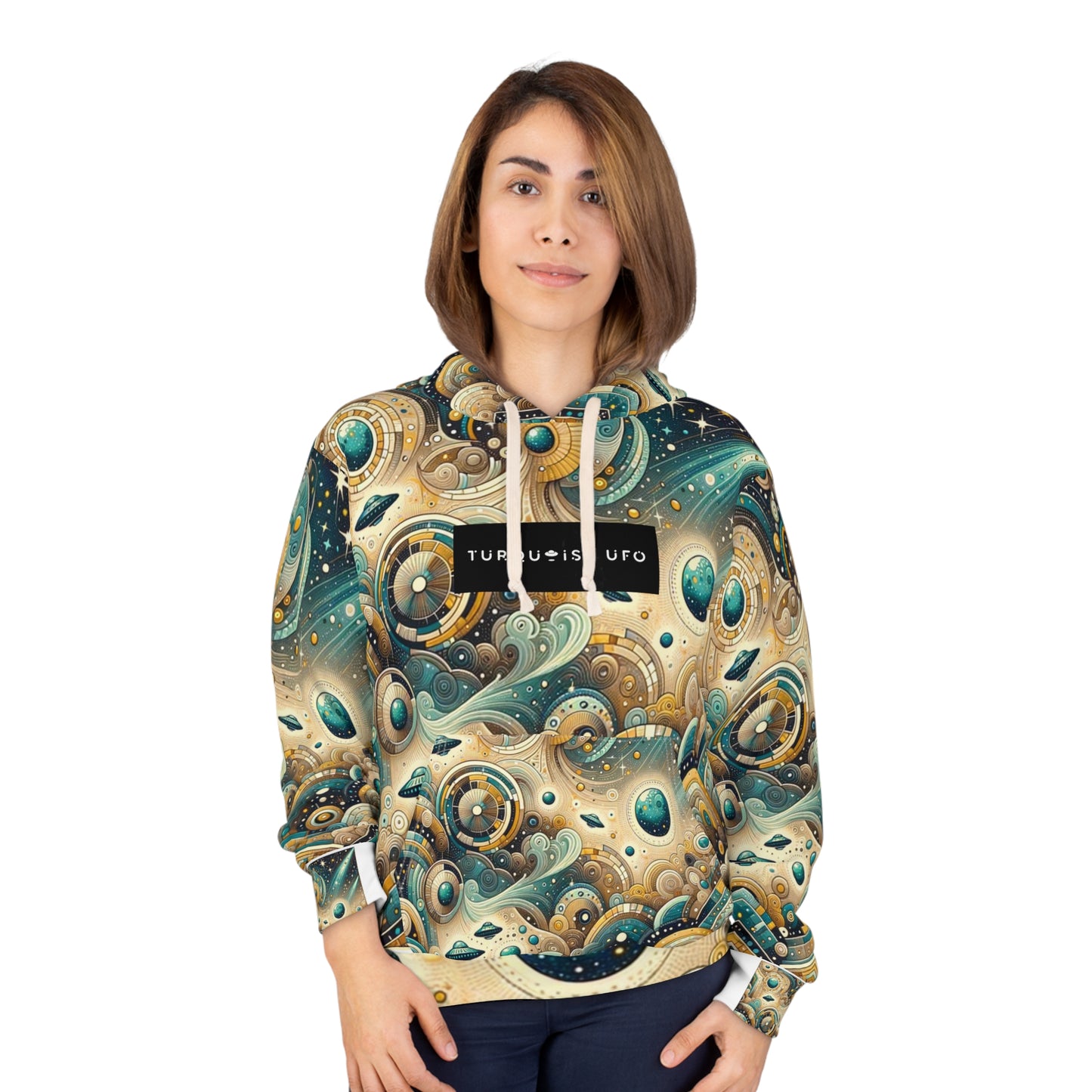 Turquoise UFO Hoodie