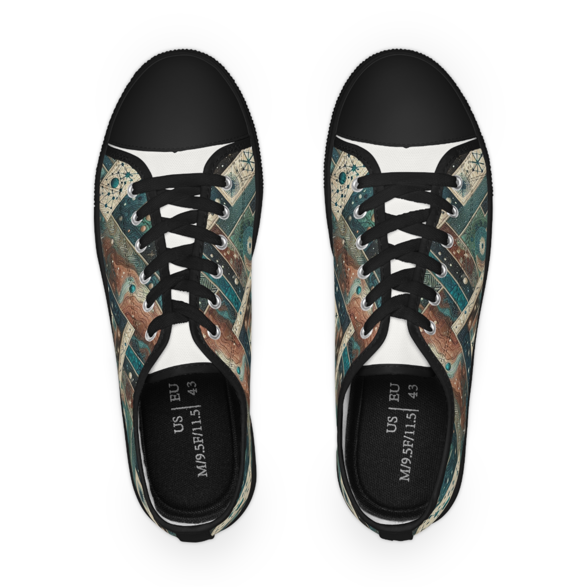 Zirconia Turquoisian Sneakers — Tan Weave - Image 6