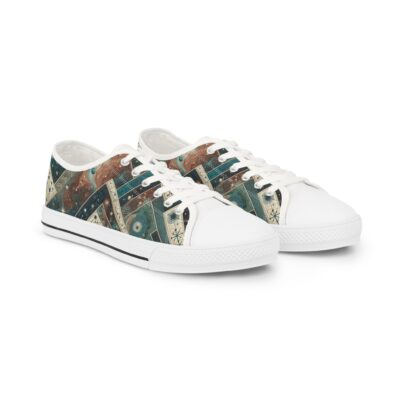 Zirconia Turquoisian Sneakers — Tan Weave
