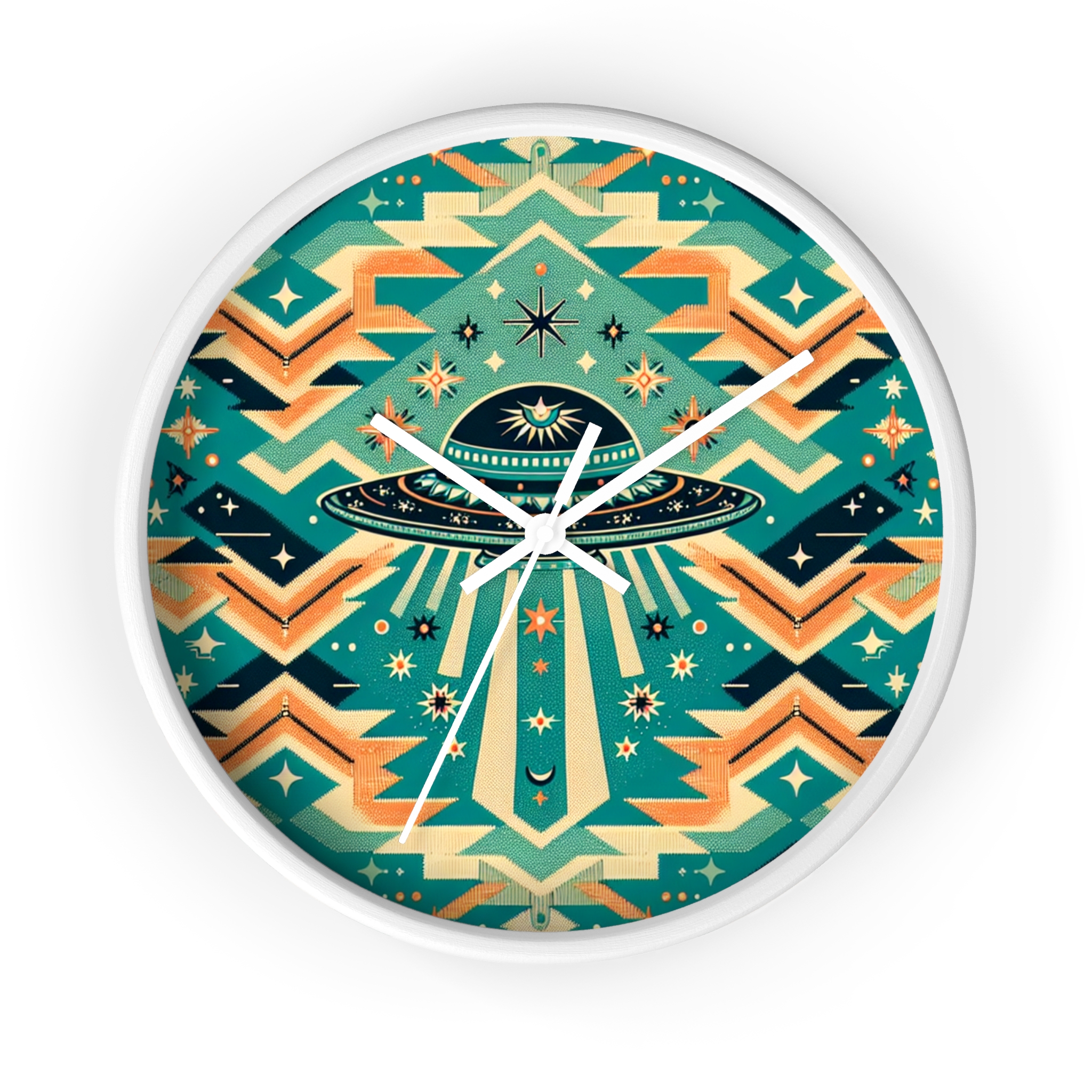 Turq Nebulon Clock — Peach Banner - Image 4