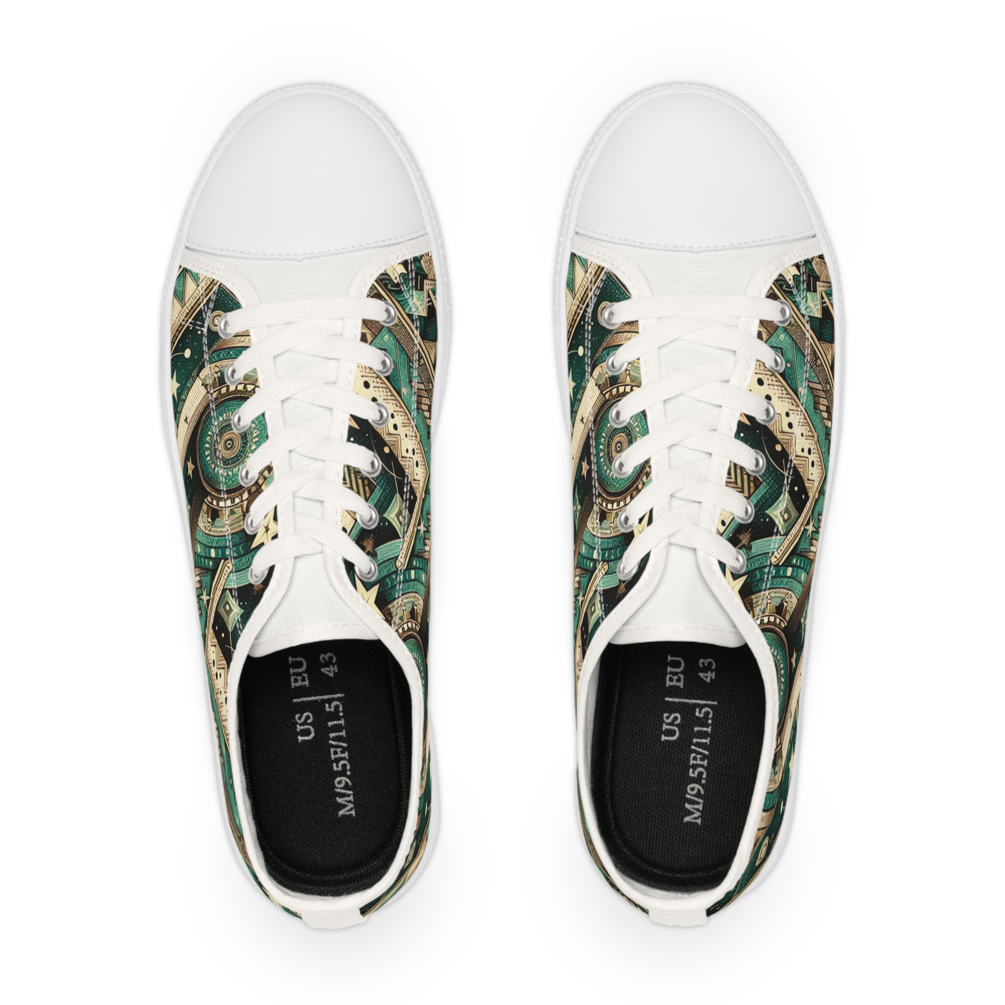 Turq Nebulois - Men's Lowtop Sneakers - Image 2