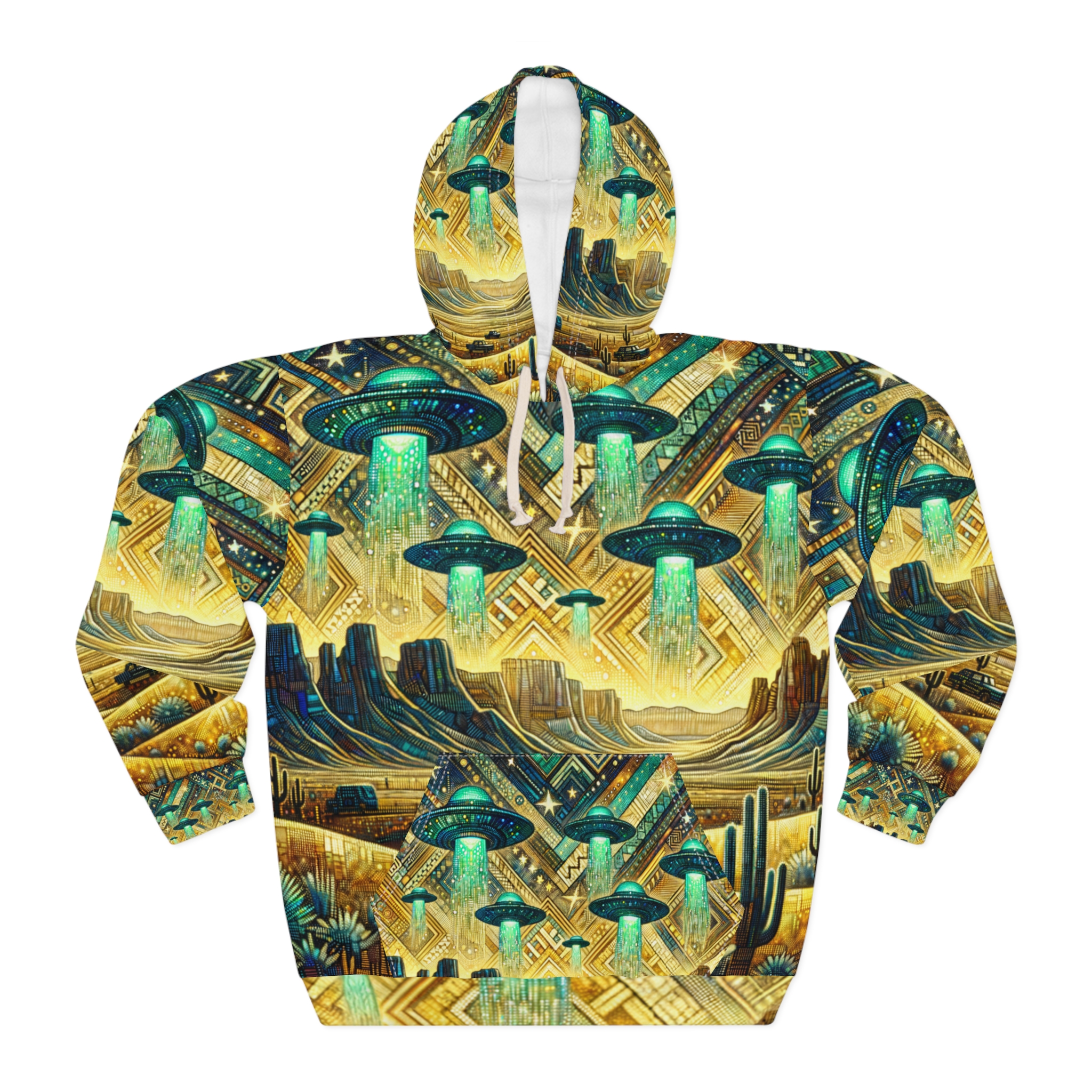 UFO Pullover Hoodie - Desert Southwest Close Encounter Celebration