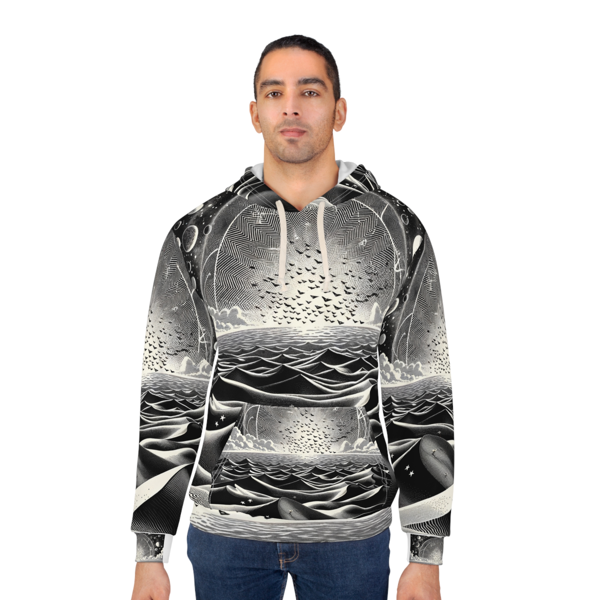 UAPs Over the Dunes Unisex Hoodie - Image 4