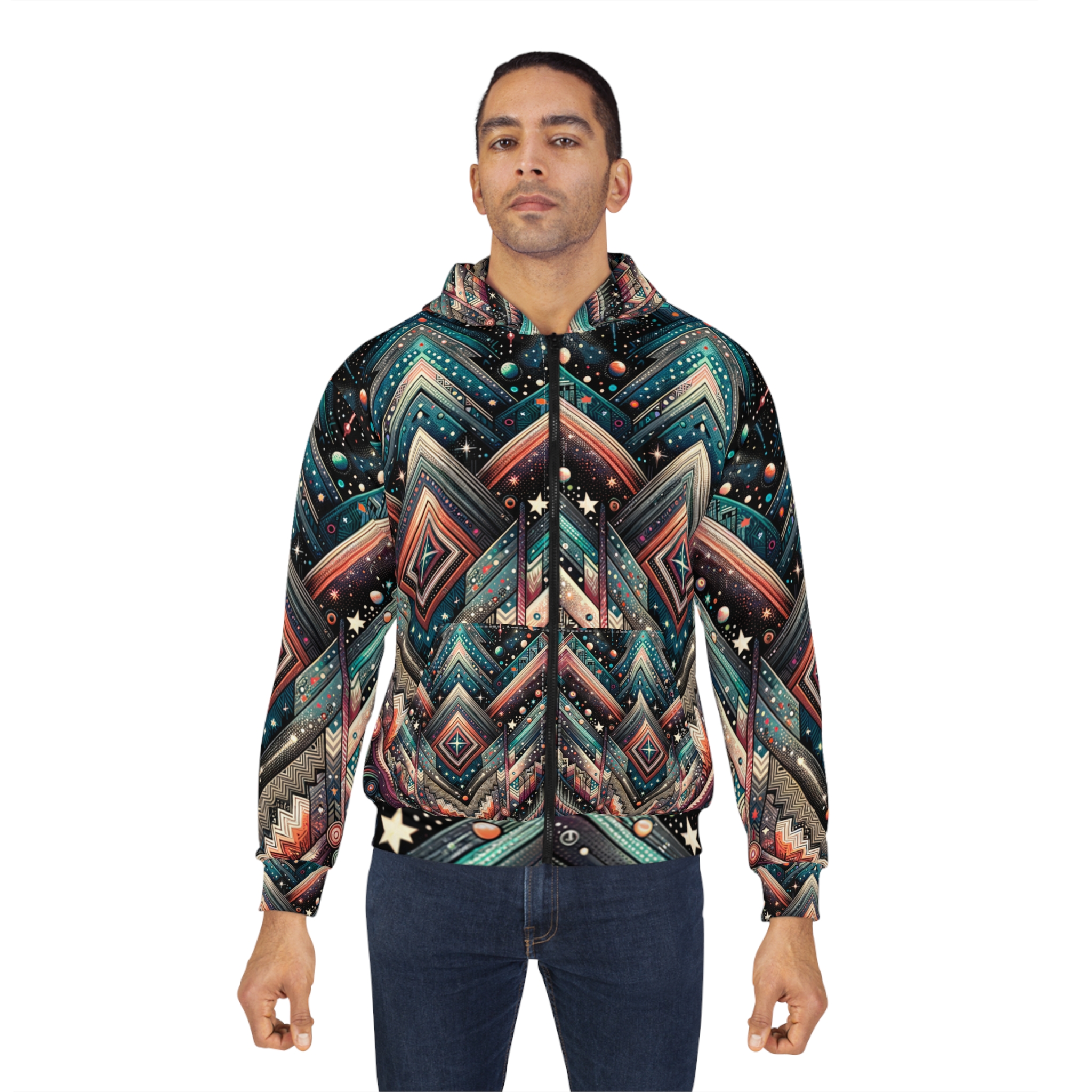 Roswell Vega Hoodie — Chevron Dusk - Image 4