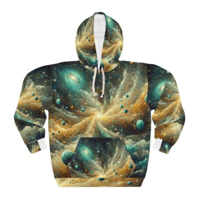 Interstellar UFO Hoodie — Midnight Gold