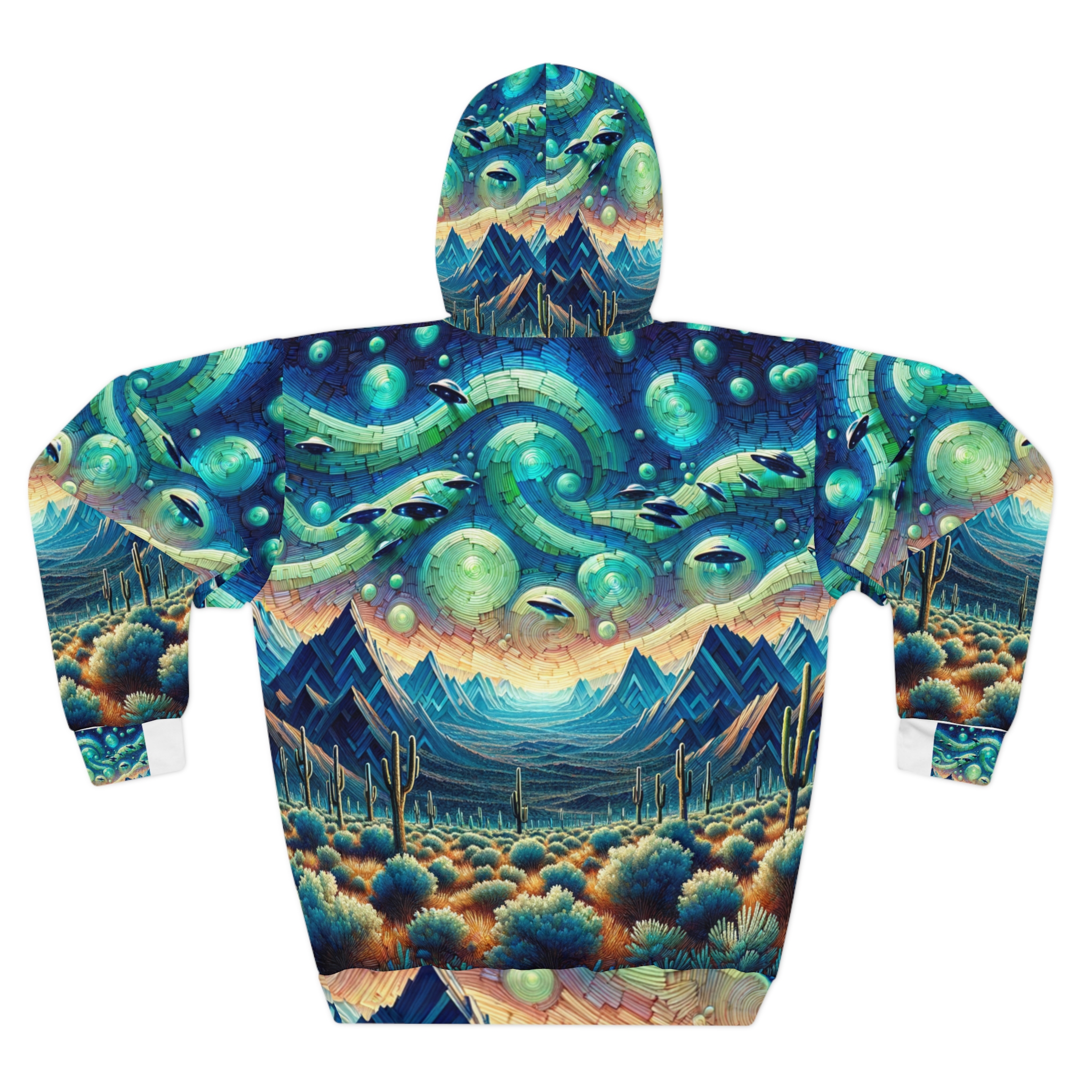 Turquoise UFO Hoodie — Blue Valley - Image 2
