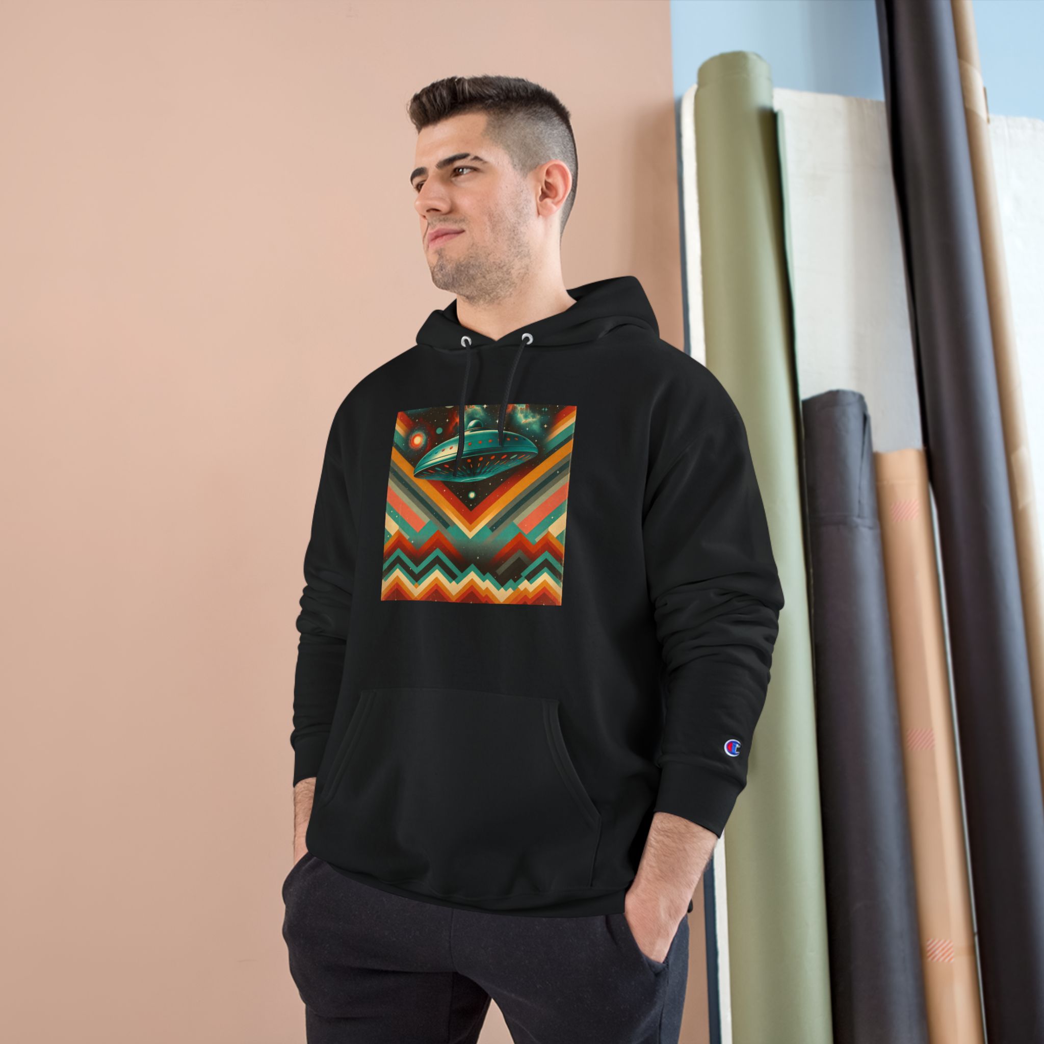 Sierra Starlight Hoodie — Rust Chevron - Image 3