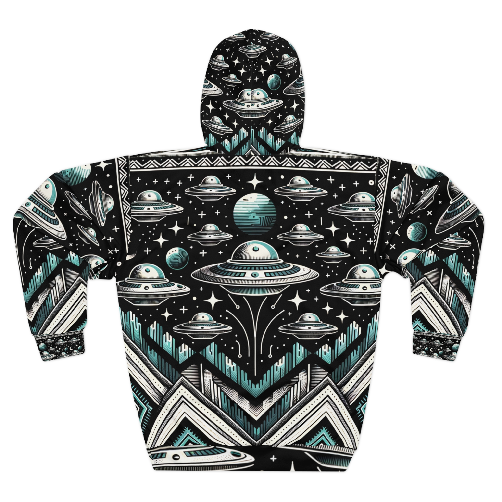 Heavy Fleet Turquoise UFO Hoodie - Image 2