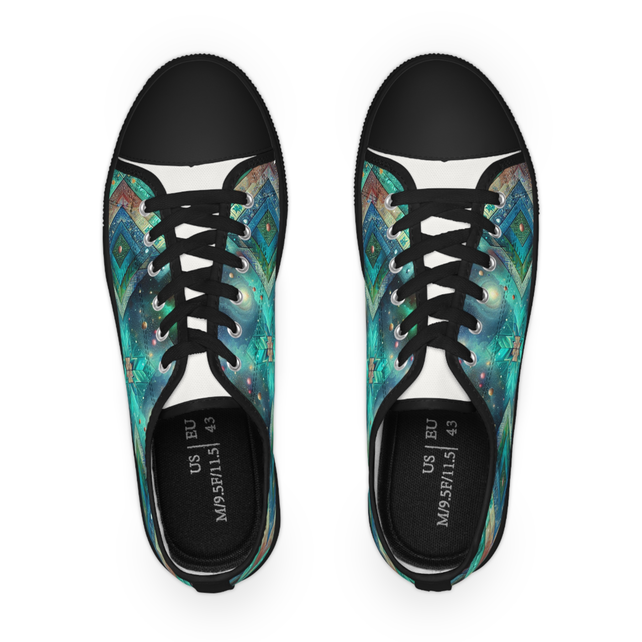 Turq Nebulux - Men's Lowtop Sneakers - Image 6