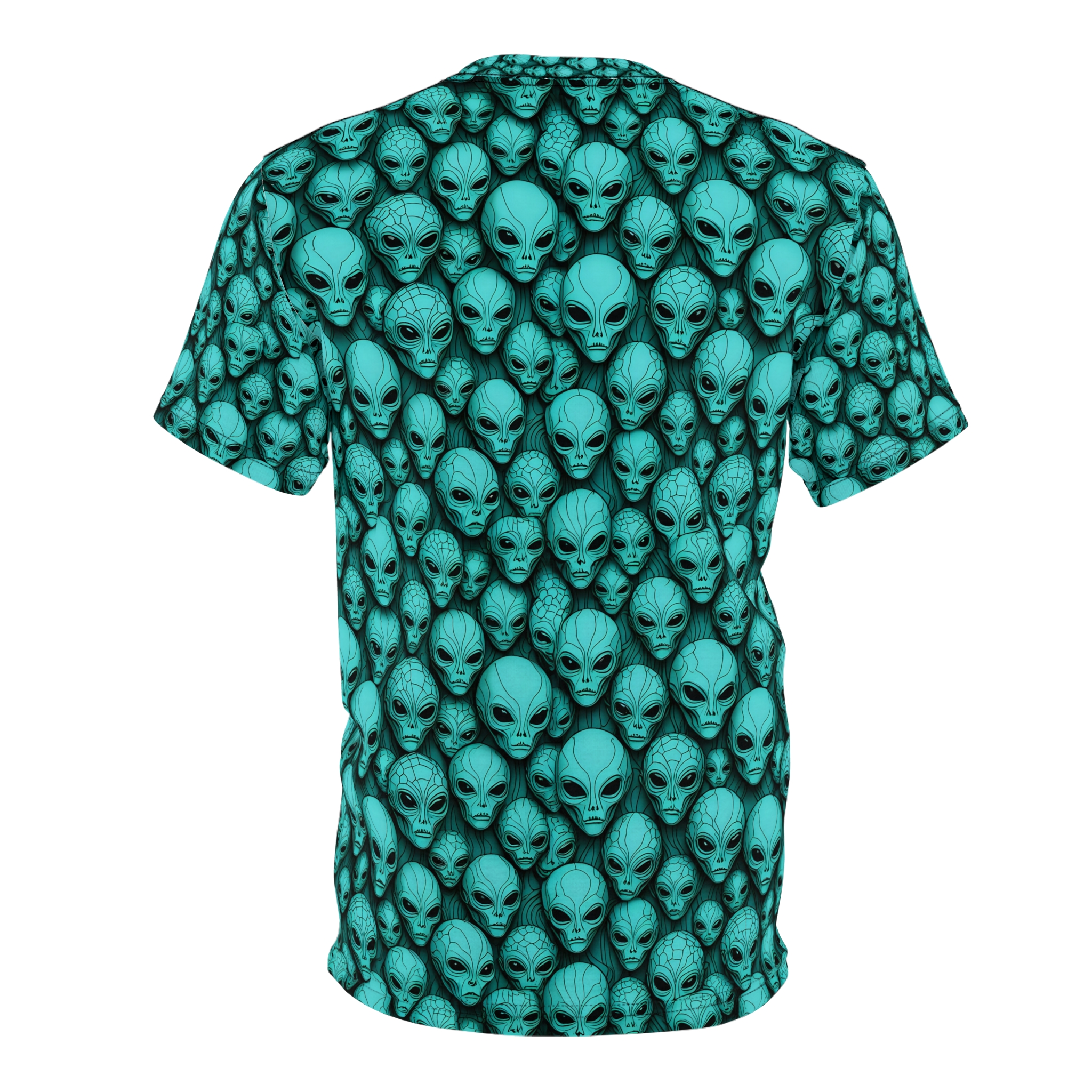 Unisex Alien Pattern Tee - Unique Sci-Fi Graphic T-Shirt for Extraterrestrial Enthusiasts - Image 8