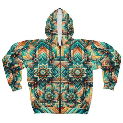 Zara Starshadow Zip Hoodie — Burst Mandala