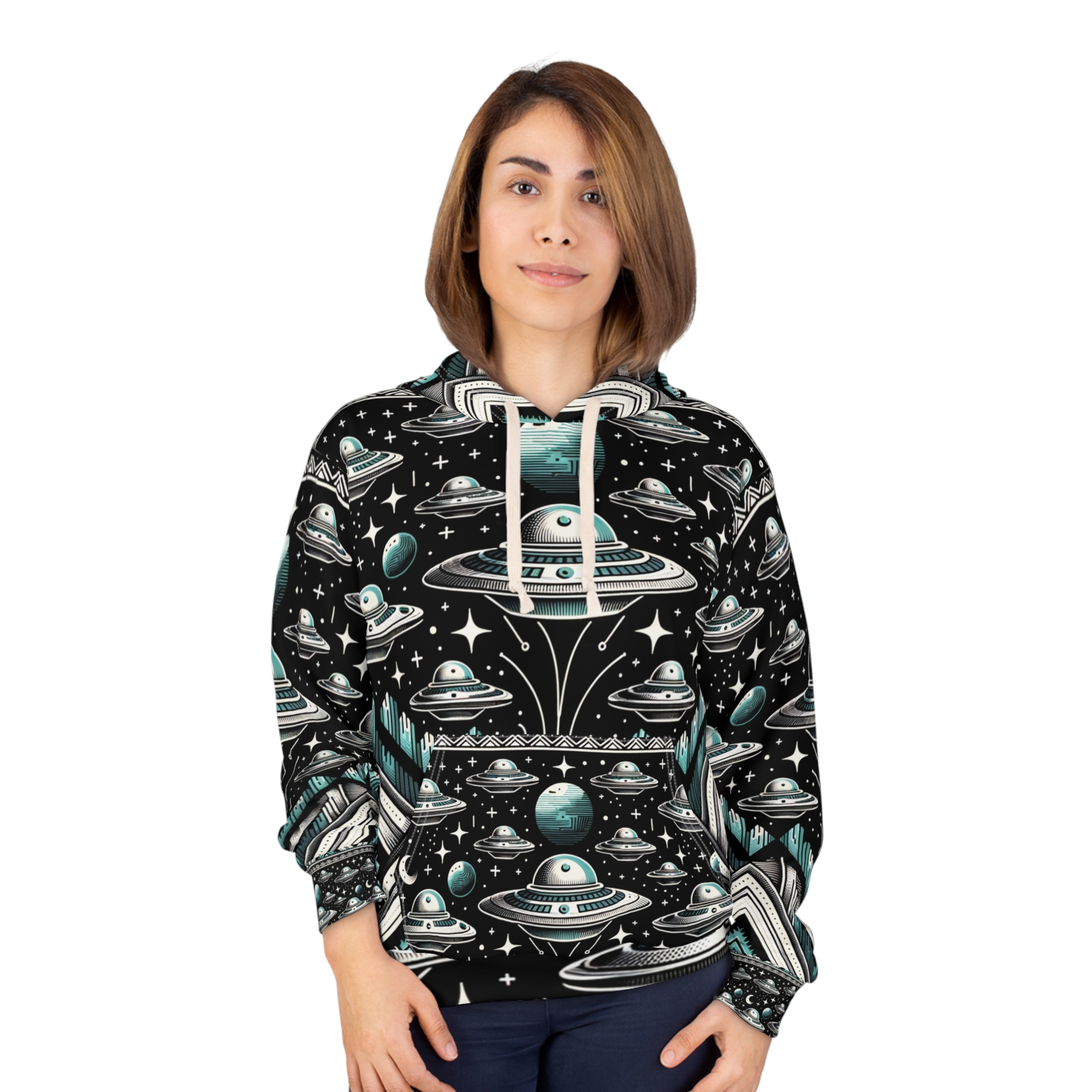 Heavy Fleet Turquoise UFO Hoodie - Image 3