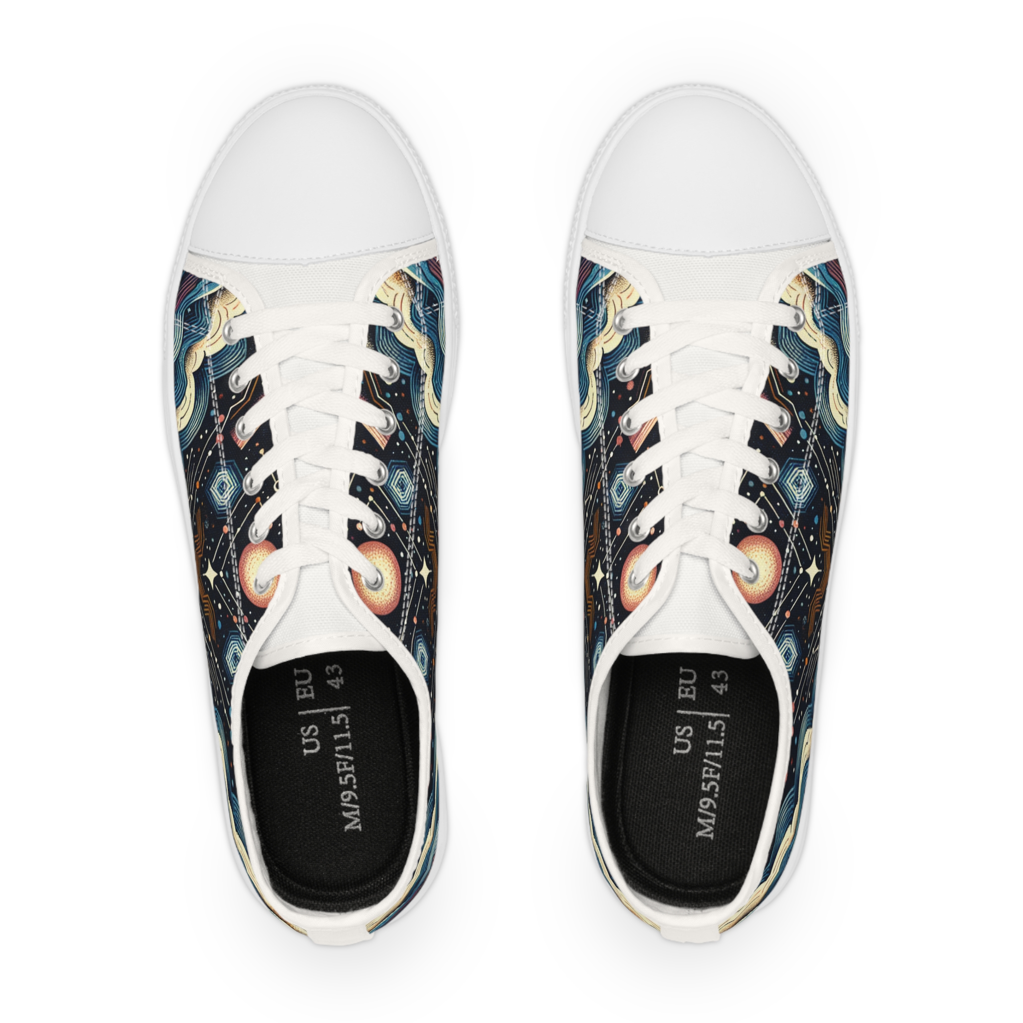 Turq Nebulosa - Men's Lowtop Sneakers - Image 2