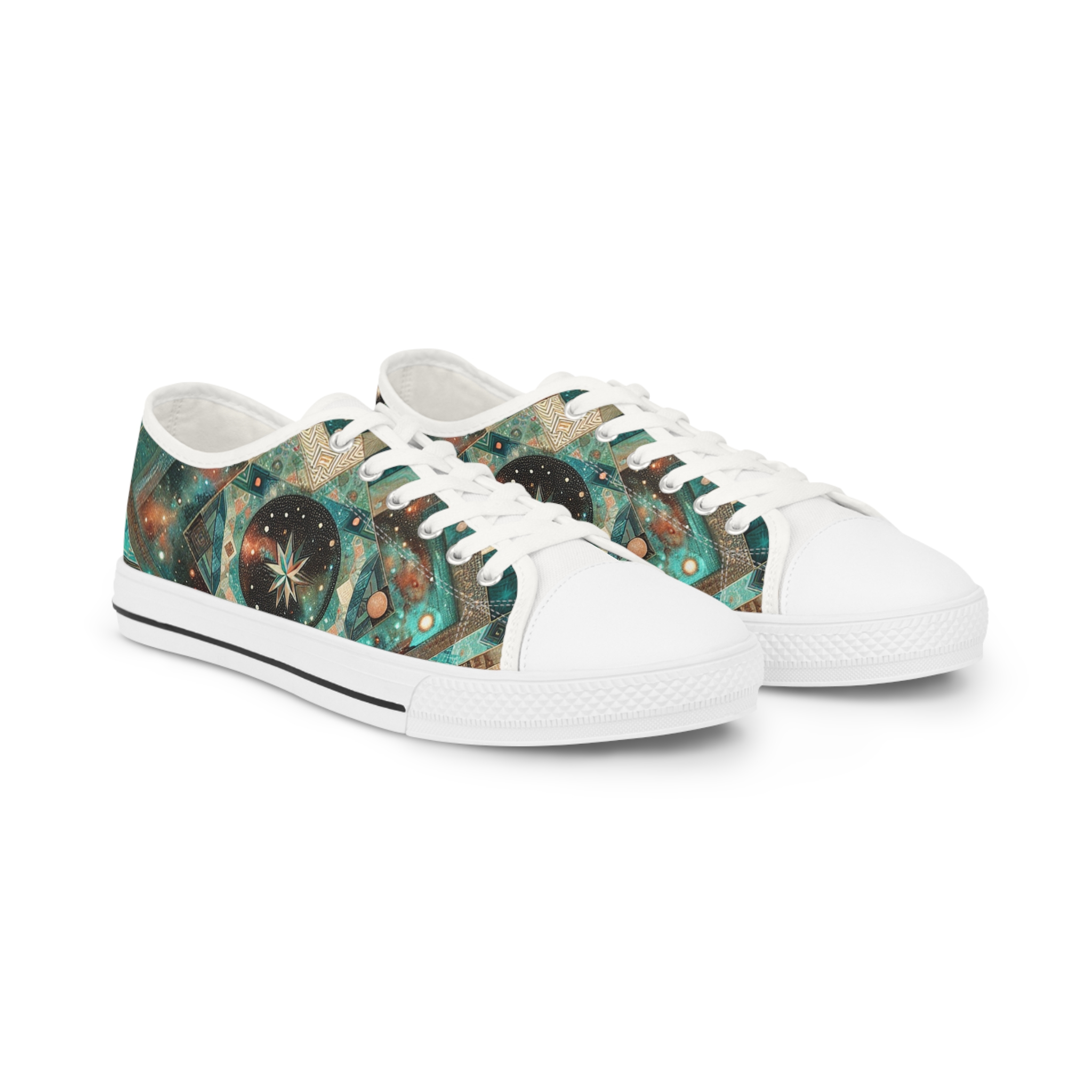 Turquoisian Zephyria - Men's Lowtop Sneakers - Image 5