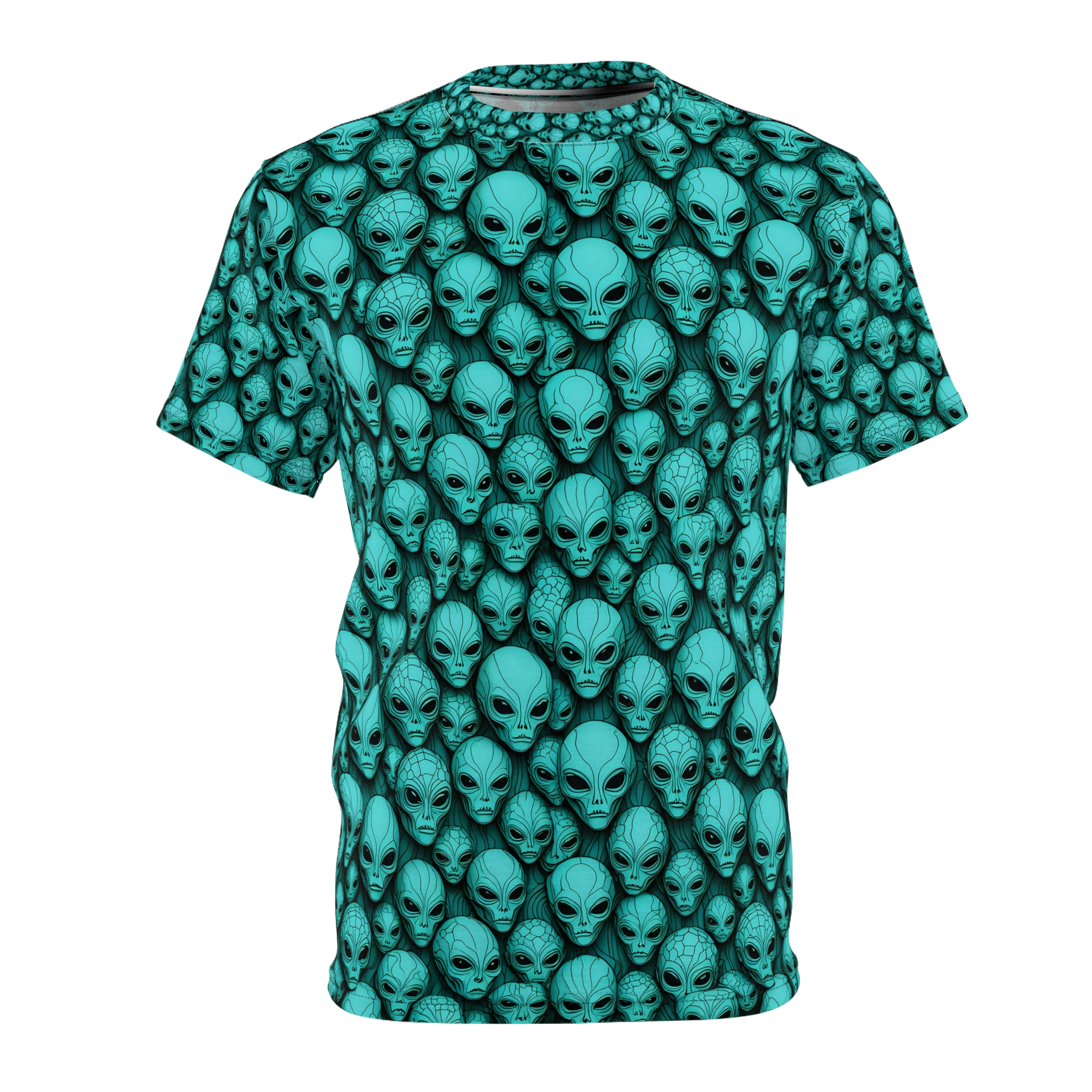 Unisex Alien Pattern Tee - Unique Sci-Fi Graphic T-Shirt for Extraterrestrial Enthusiasts - Image 5